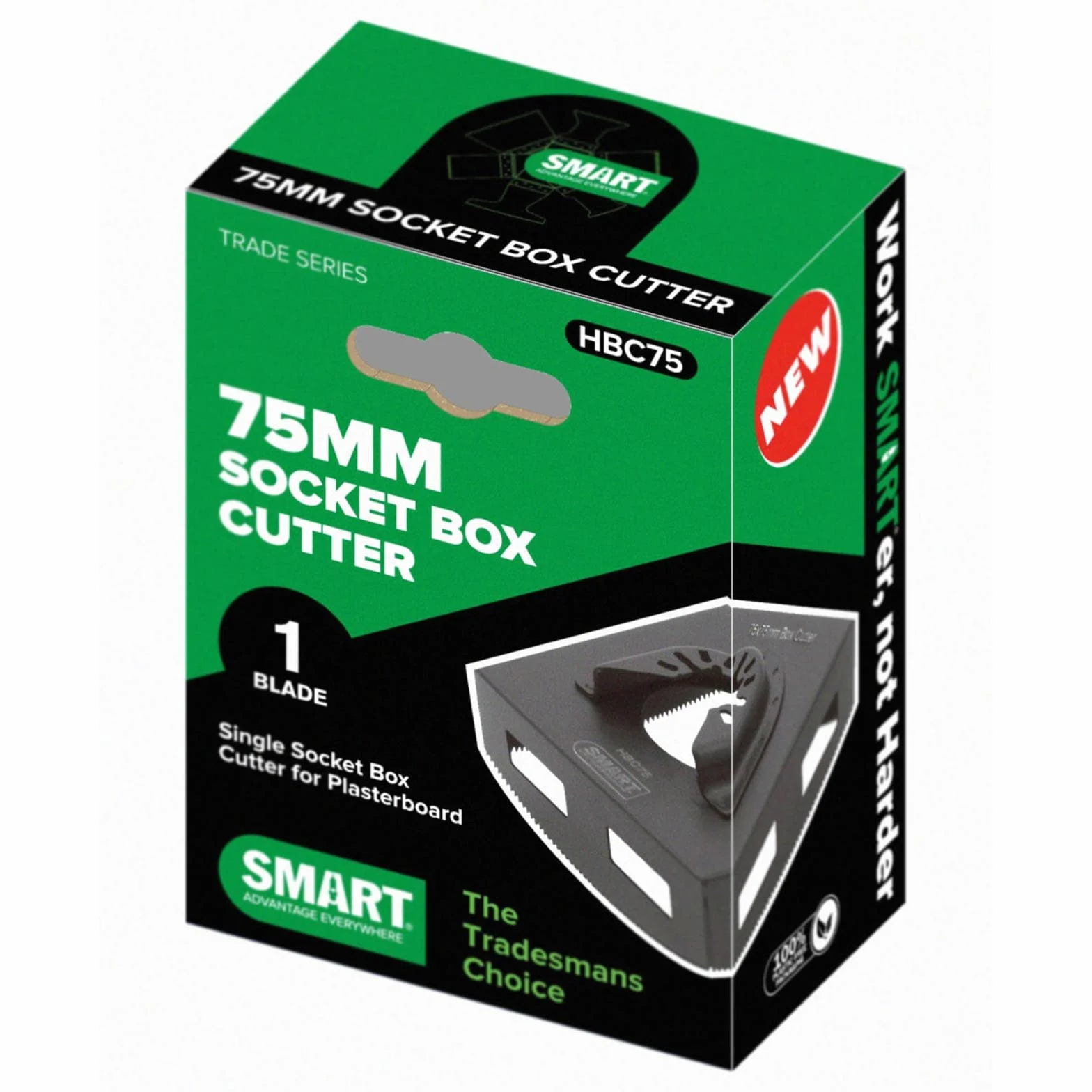 Smart HBC75 HBC75-75mm Single Electric Box Cutter Black