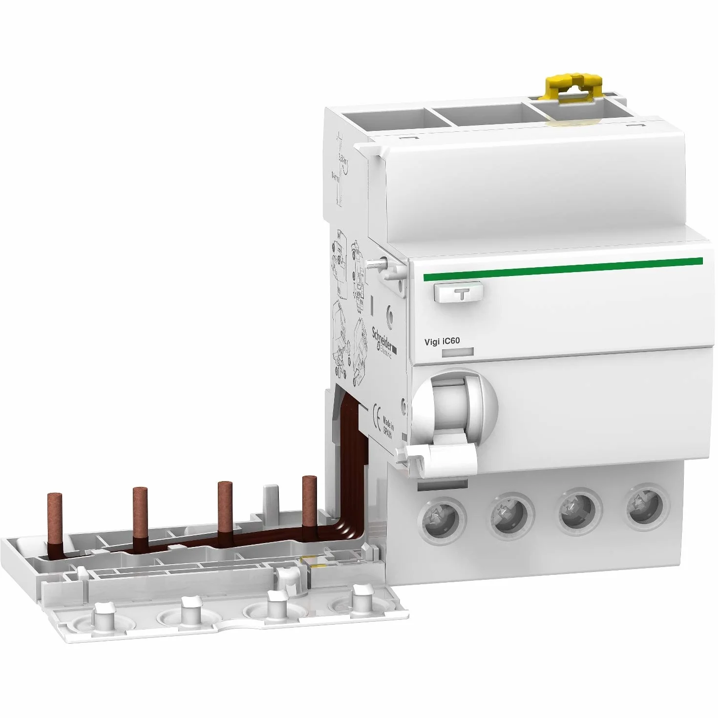 Schneider Electric - Acti9, Vigi iC60 4P 63A 300mA type AC 230-240V 400-415V - A9V14463