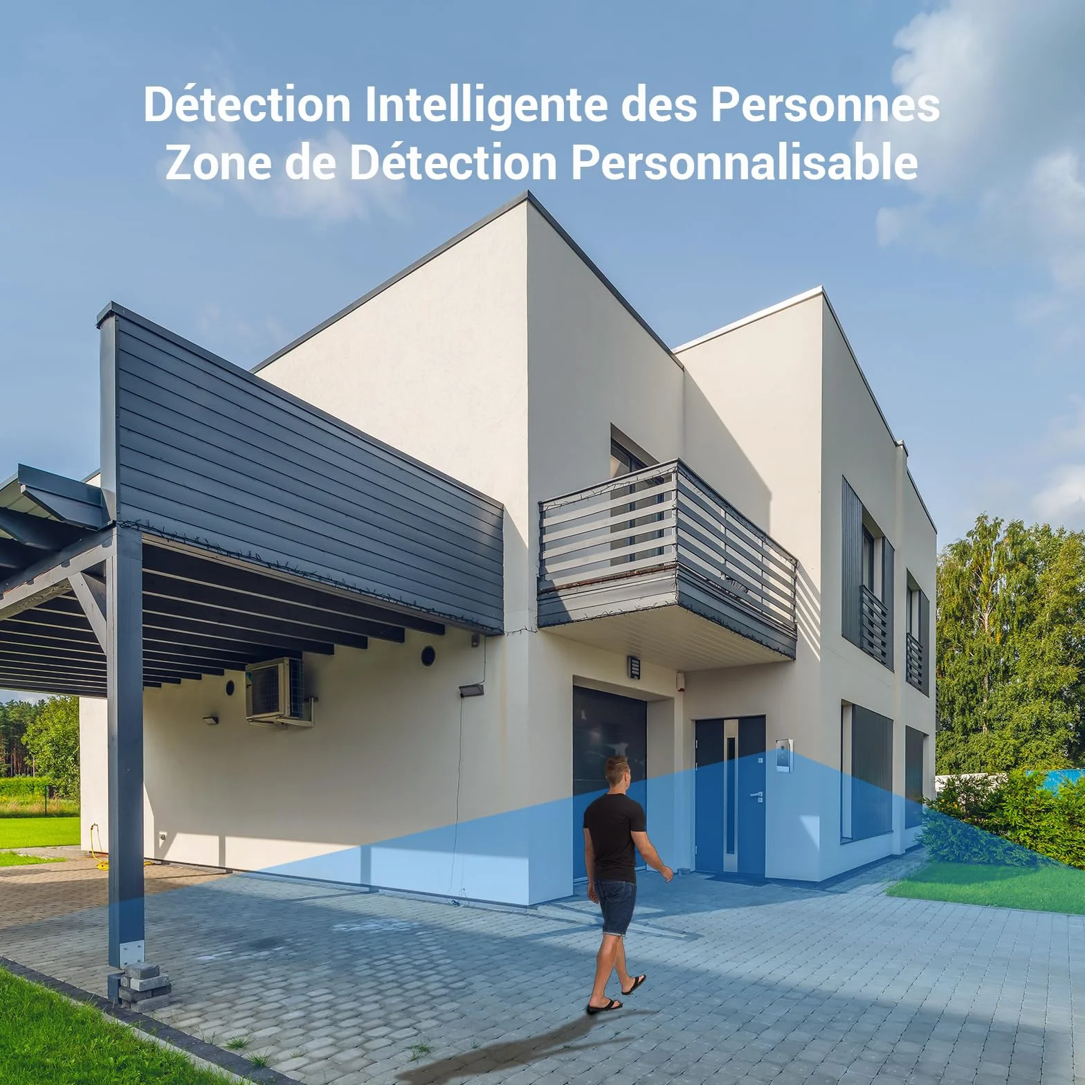 EZVIZ CP7 2K Visiophone Connecté Interphone Vidéo 7 Pouces Moniteur Tactile Unlock à Distance 2 Fils Détection Humaine RFID Audio Bidirectionnel Vision Nocturne Étanche WiFi bi-Bande