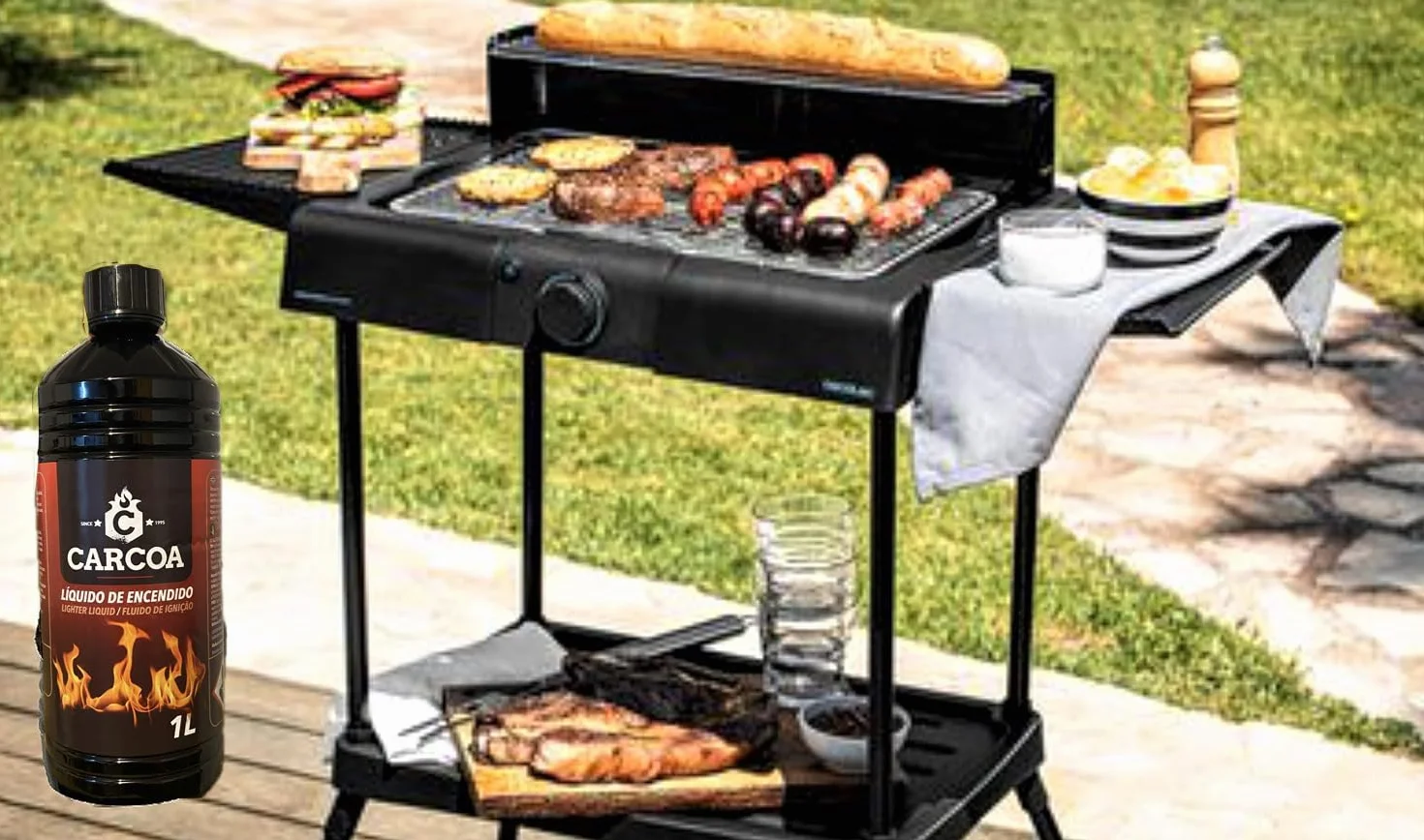 Allumage barbecue liquide à coque 1 litre allumage instantané sans odeur