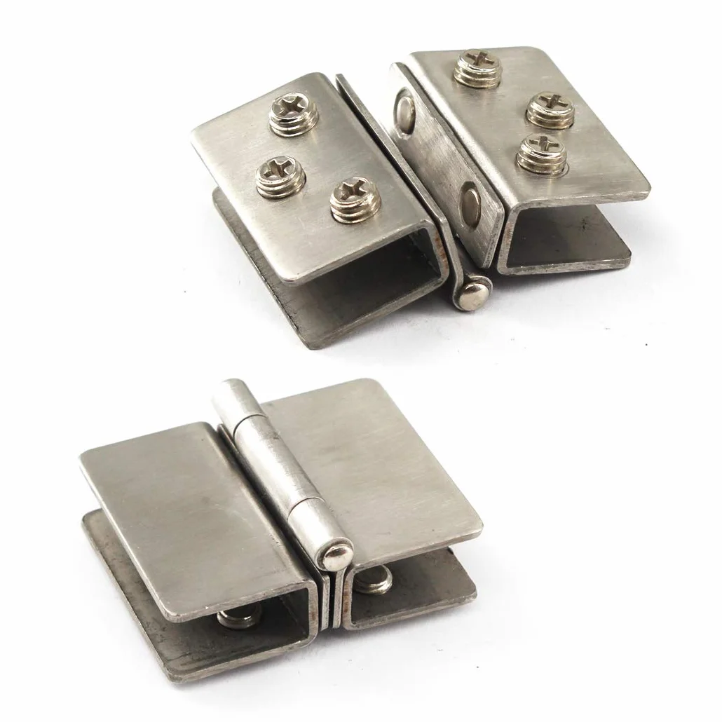 Kit de charnière de porte en verre en alliage de zinc Douche Charnière porte en verre Clamp Clip