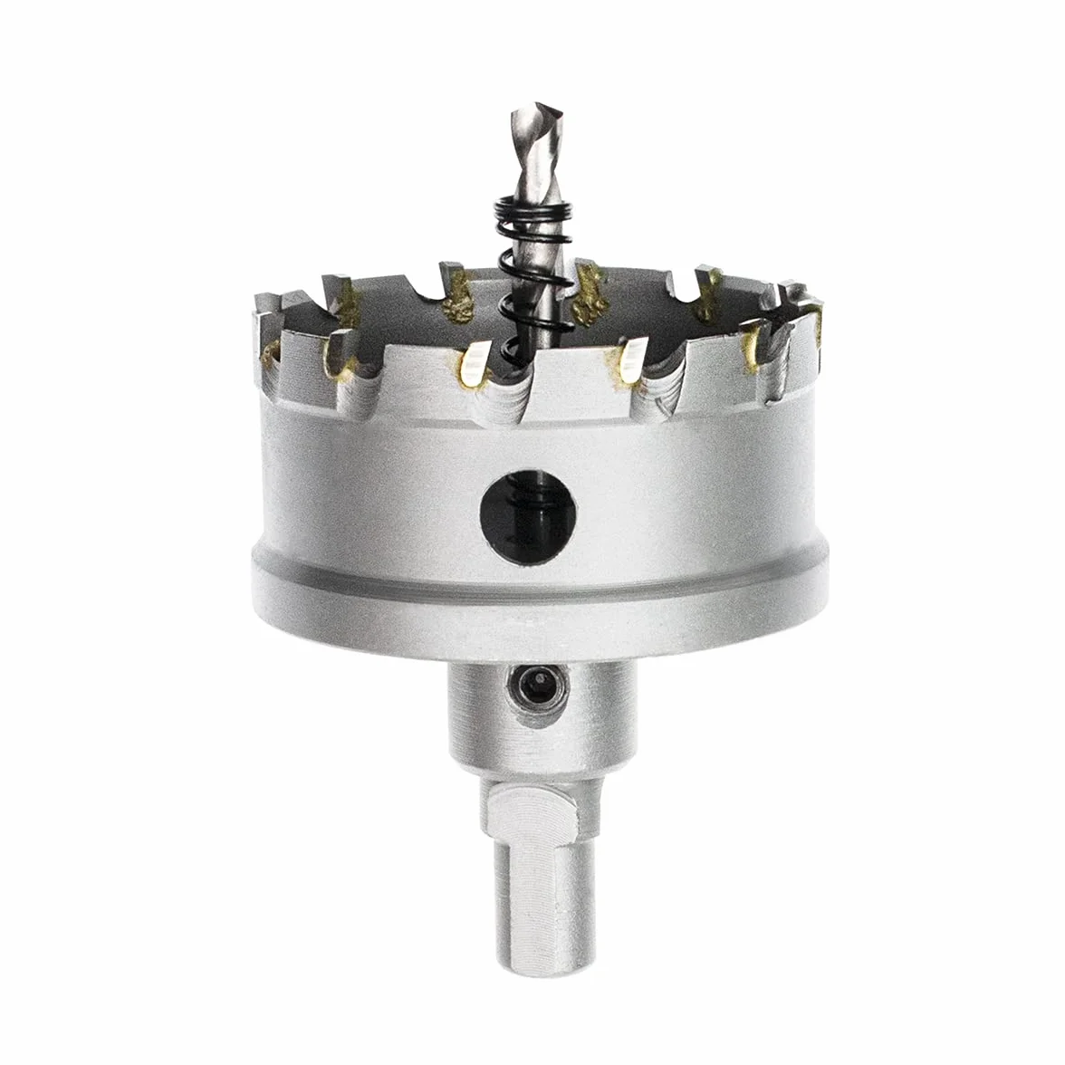 Meccion Foret de Scie Cloche en Métal, Coupeur de Trou de Dents en Carbure de Tungstène pour Tôle D'acier Inoxydable, Métal, Alliage, Fer, Bois (68mm)