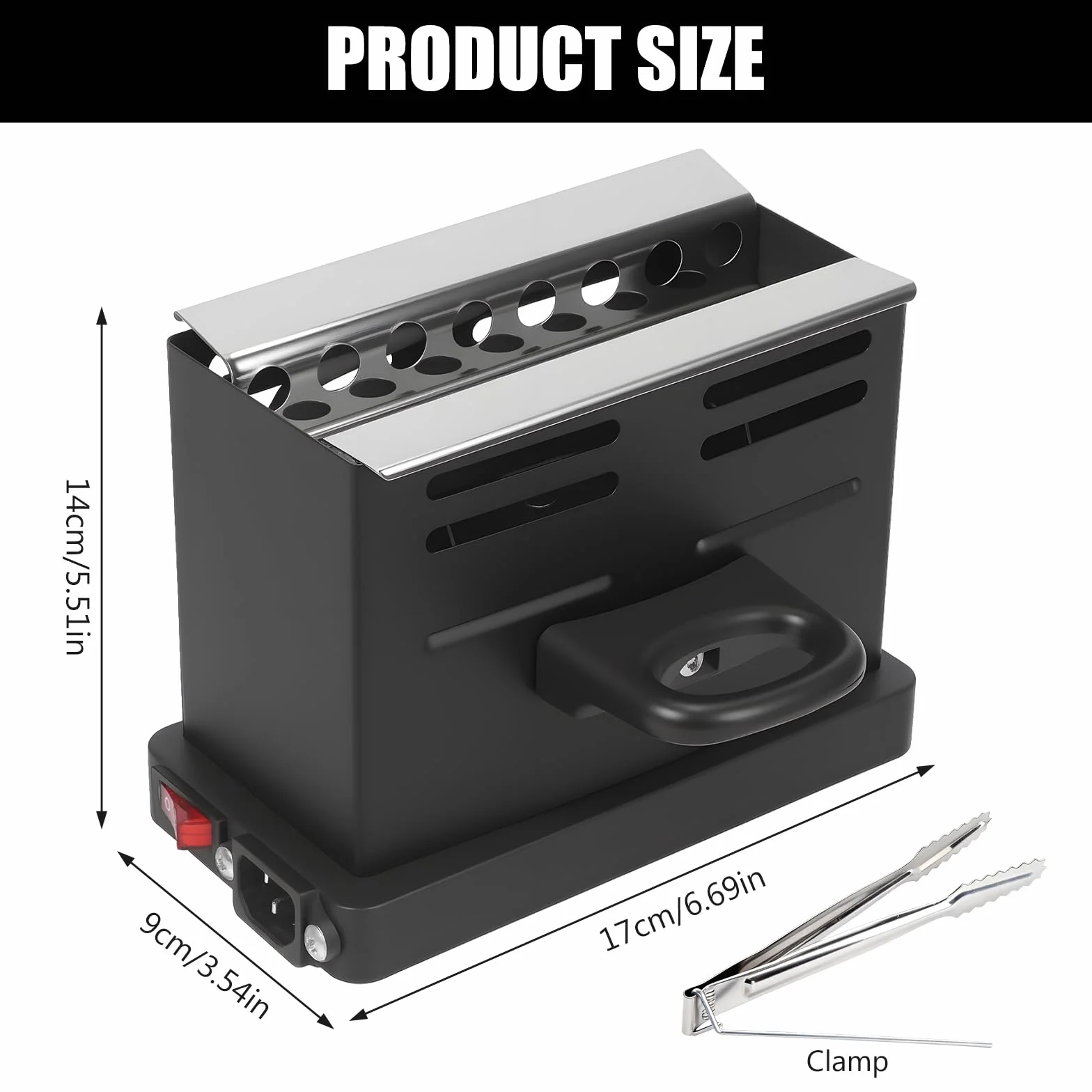 Allume-charbon électrique 800 W pour barbecue chicha