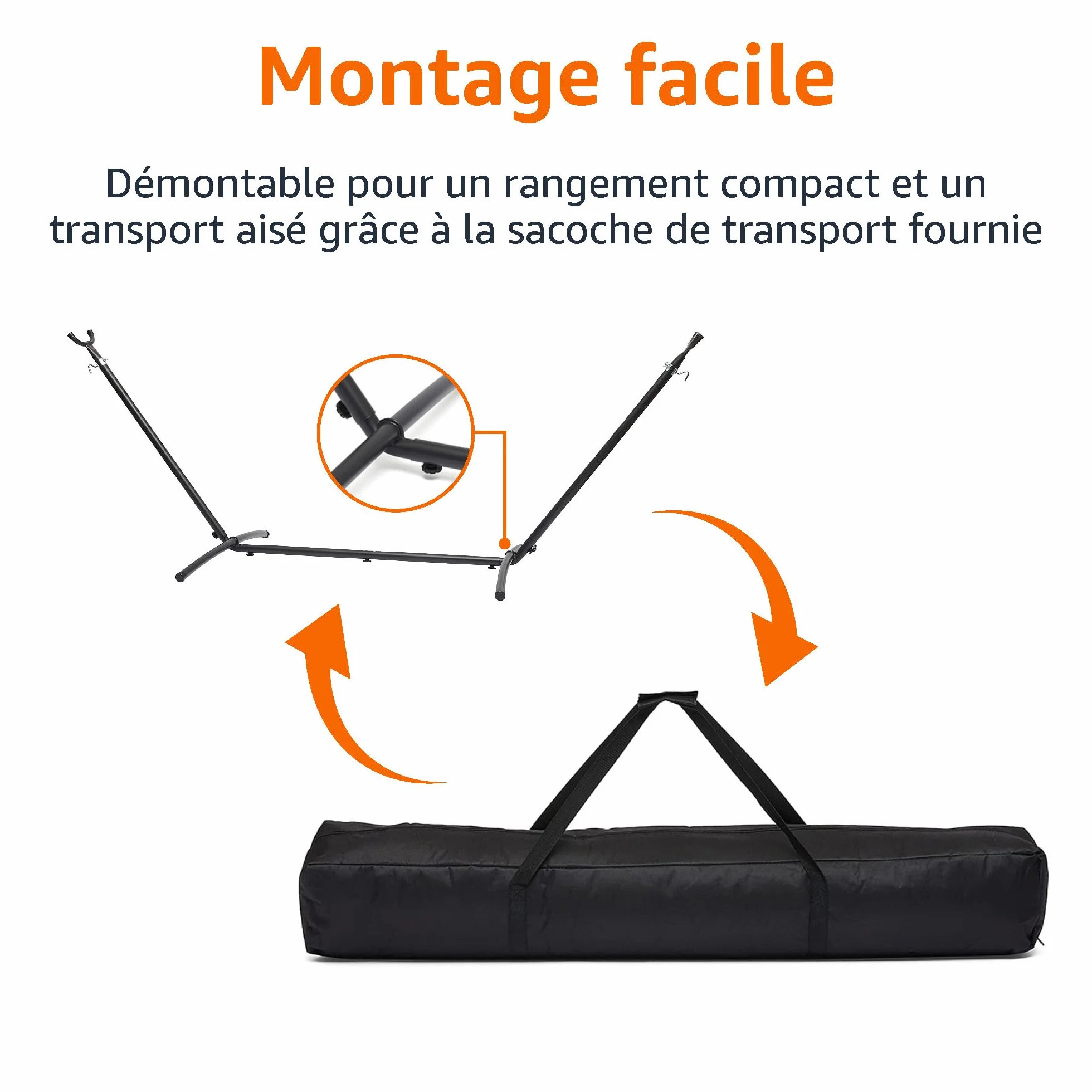 Amazon Basics Support de hamac 2,74 m
