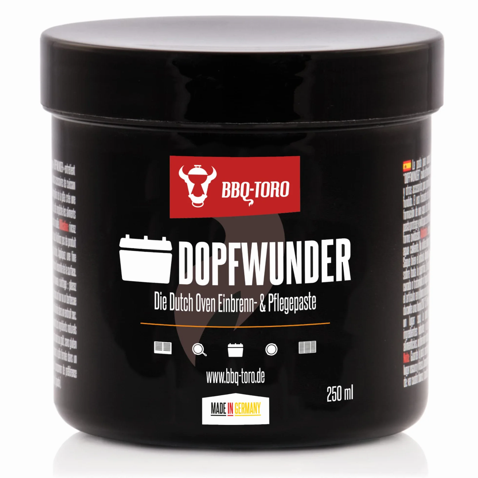 BBQ-TORO Pâte de culottage et d’Entretien pour Four hollandais 250 ML