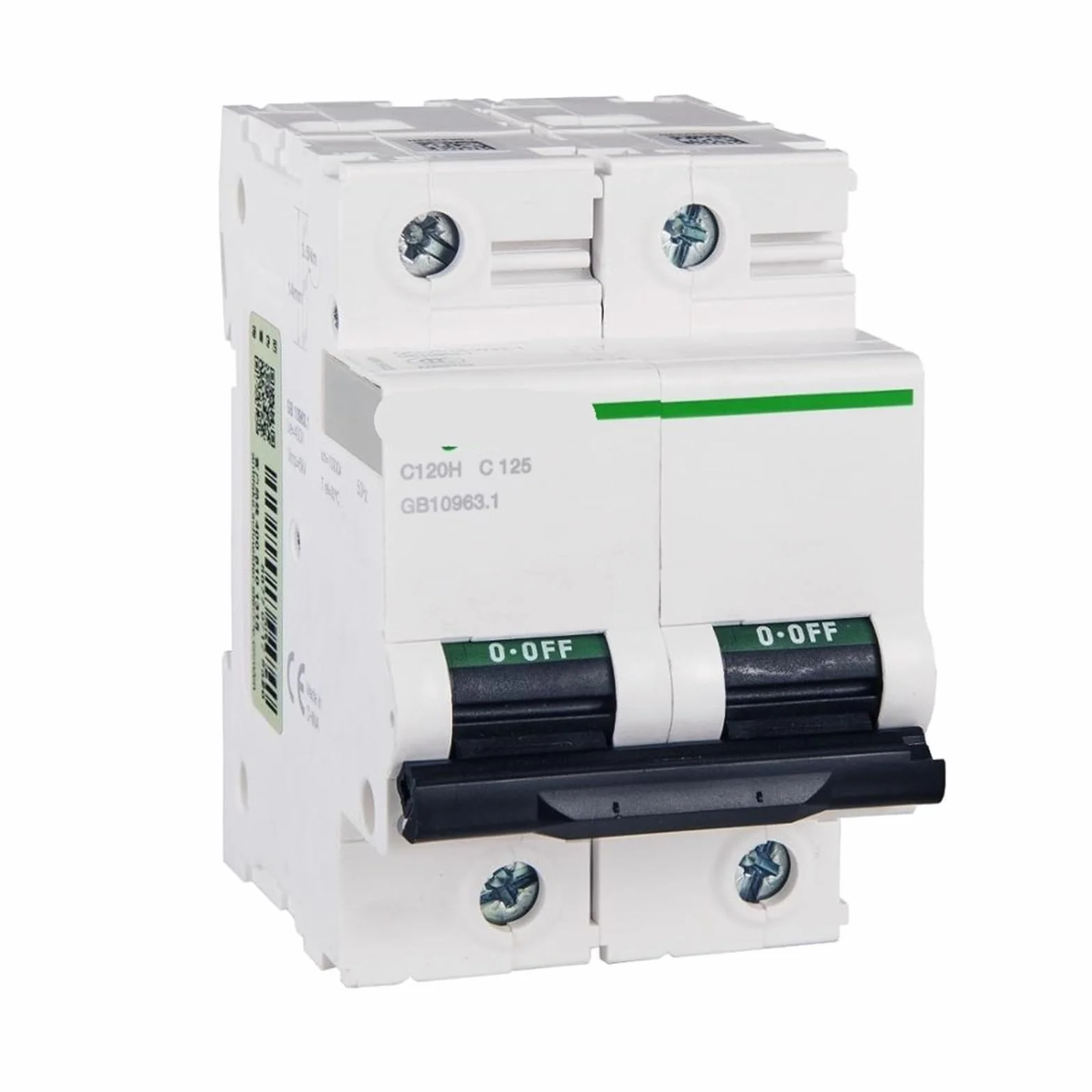 Disjoncteur C120H 2P 125A 400V 50/60Hz Rail DIN