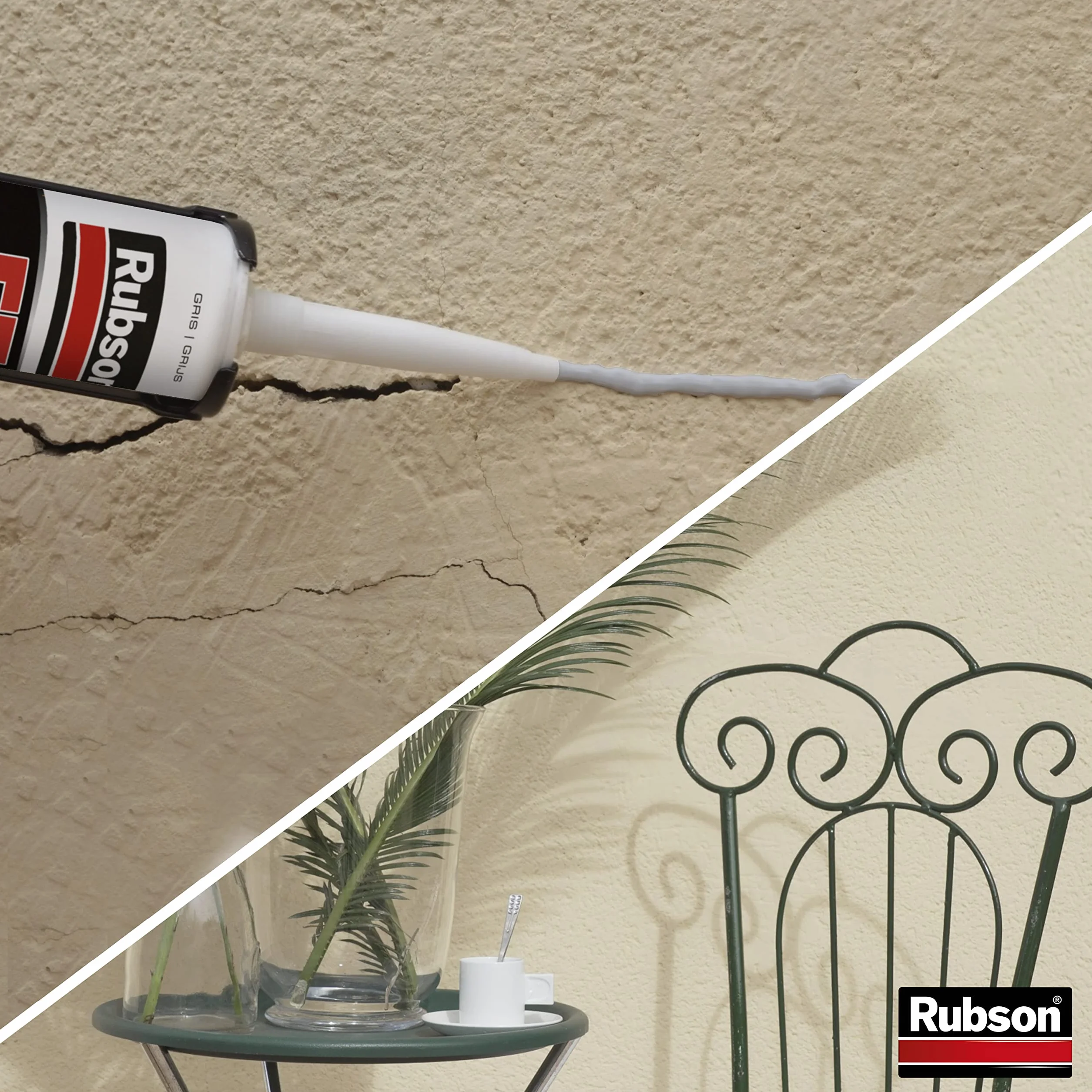 Rubson Mastic FT 101 Joint Fissure & Colle RAL 7016 (cartouche 280 ml) – Mastic polyvalent tous matériaux – Étanche & résistant