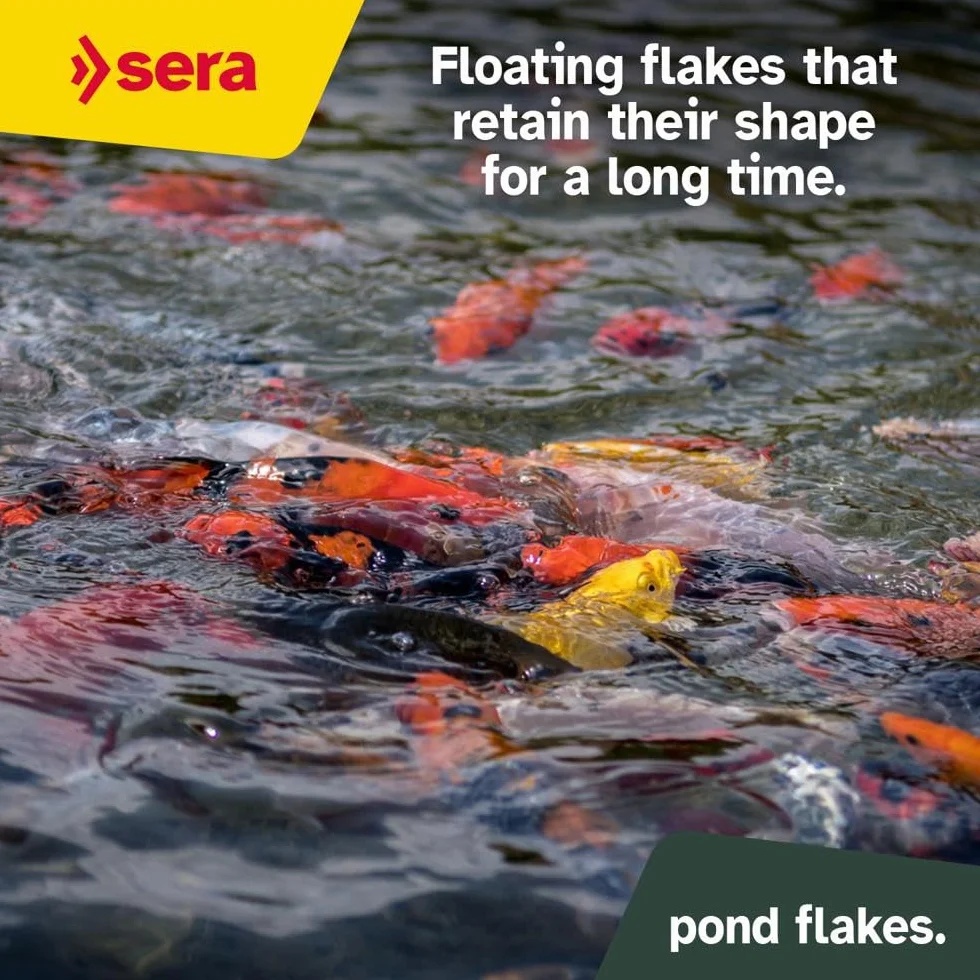 Sera Pond Flakes 3.8 L 560 g – Aliment composé flottant pour poissons de bassin