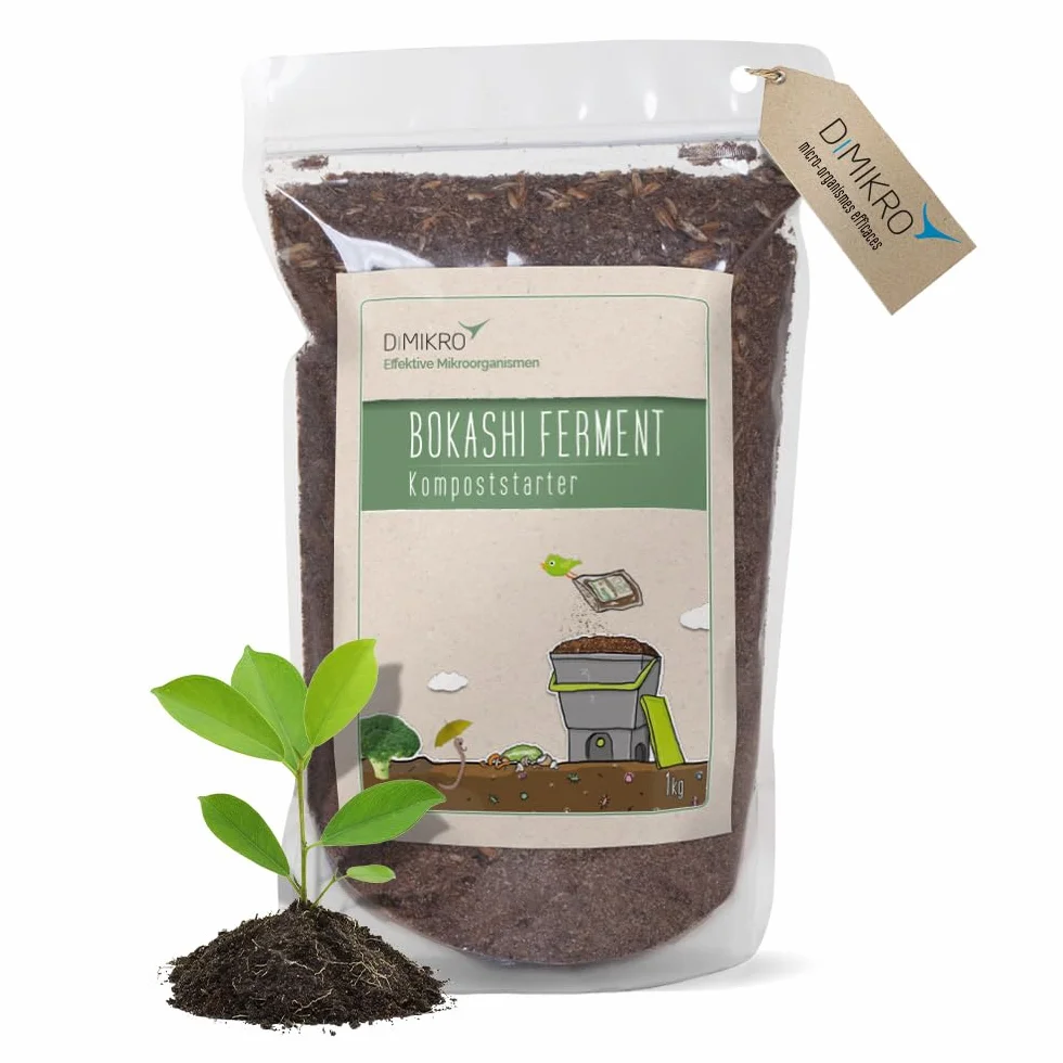 Bokashi activateur de Compost 3 kg Qualité Biologique - Aide Fermentation Seau Compost - 100% végétalien Naturel Micro-organismes Efficace