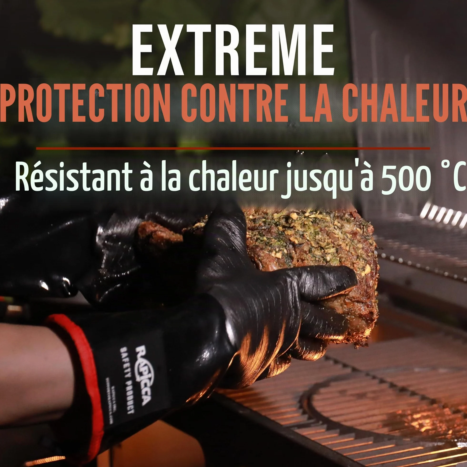 RAPICCA Gants de Barbecue Résistants à la Chaleur 35.6cm XL