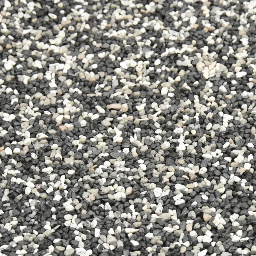 Tomostar Revêtement de Pierre Bâche de Bassin Tapis Gravillonnée Gris 150x40 cm