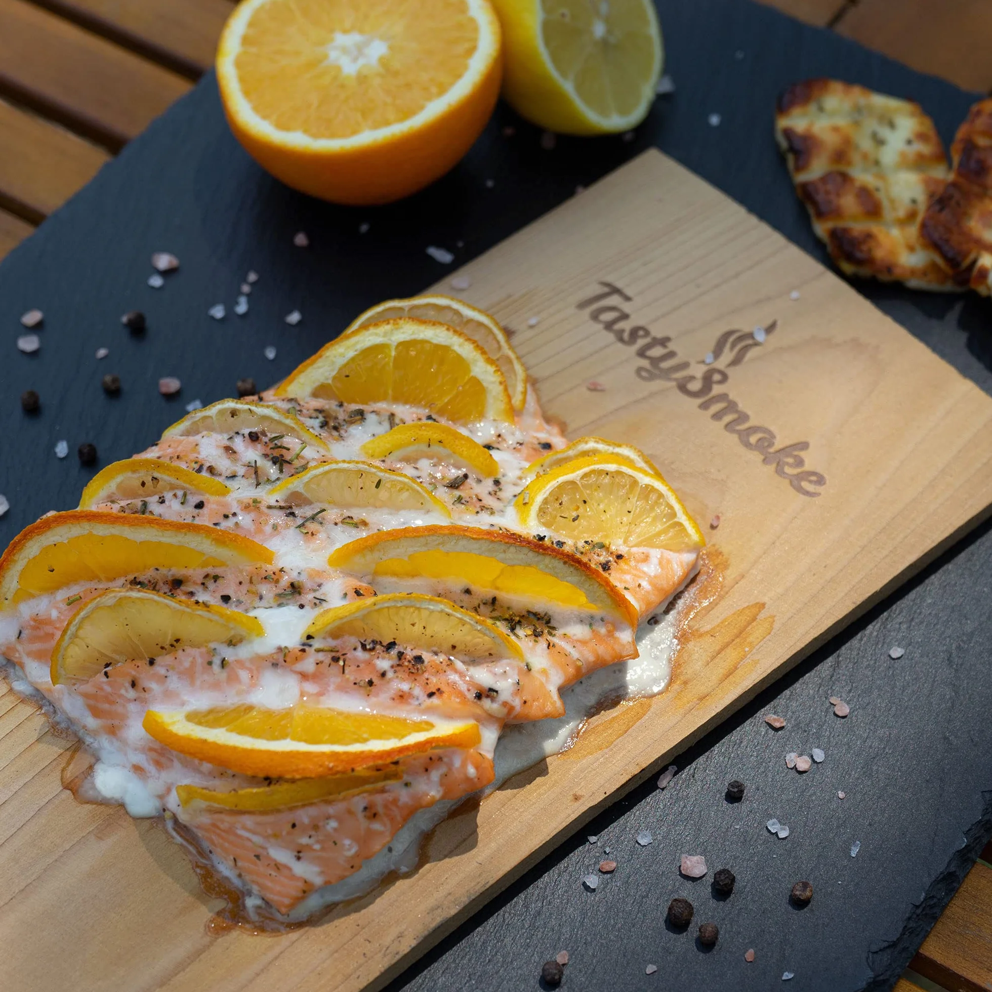 Planche en bois de cèdre pour grillades 2 pièces