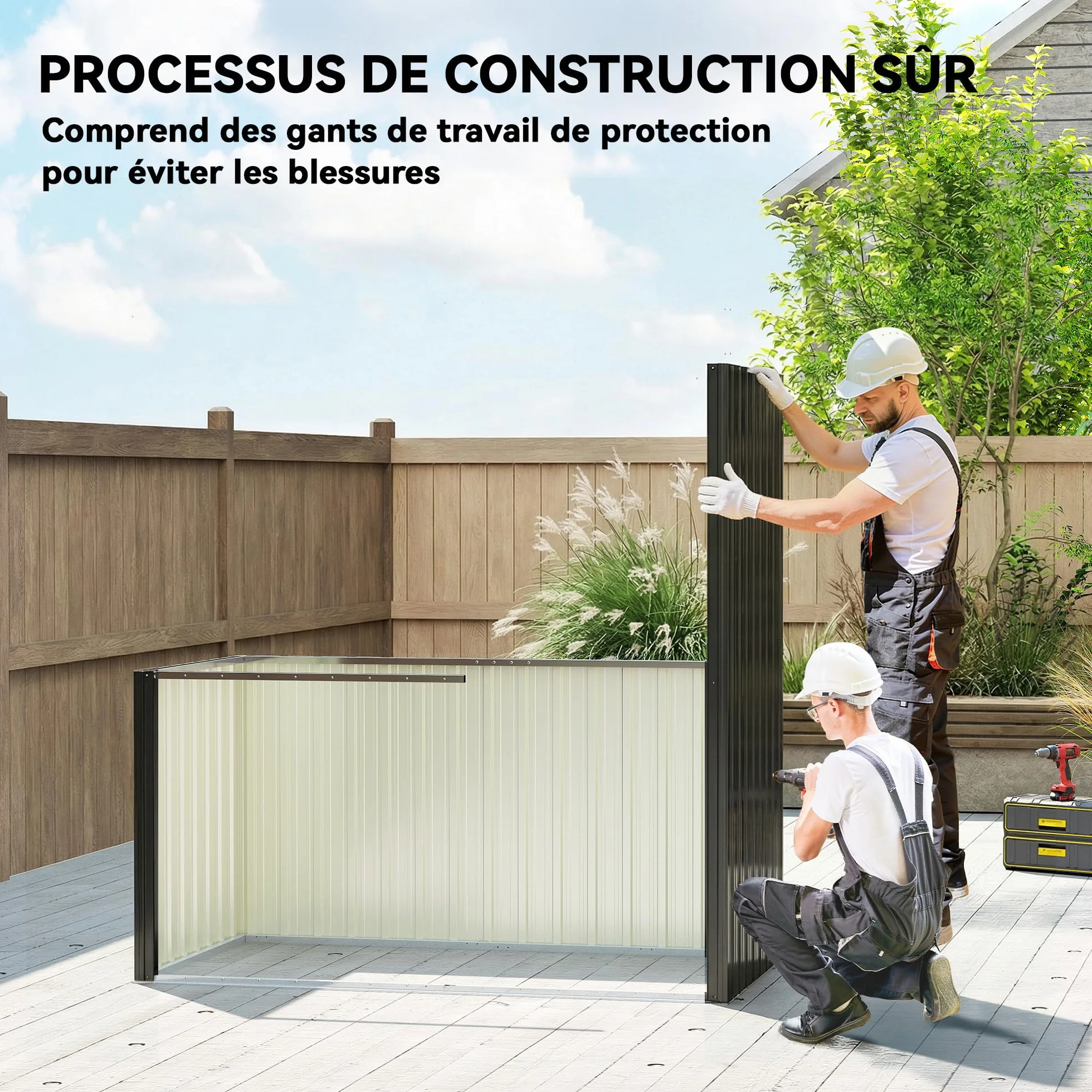 Outsunny Abri de Jardin en Métal 1,37m² 163x90x179cm Acier Galvanisé Armoire de Jardin Adossable 2 Grilles d'Aération Toit Incliné Anti-UV Cabanon de Stockage Outils Gris Foncé
