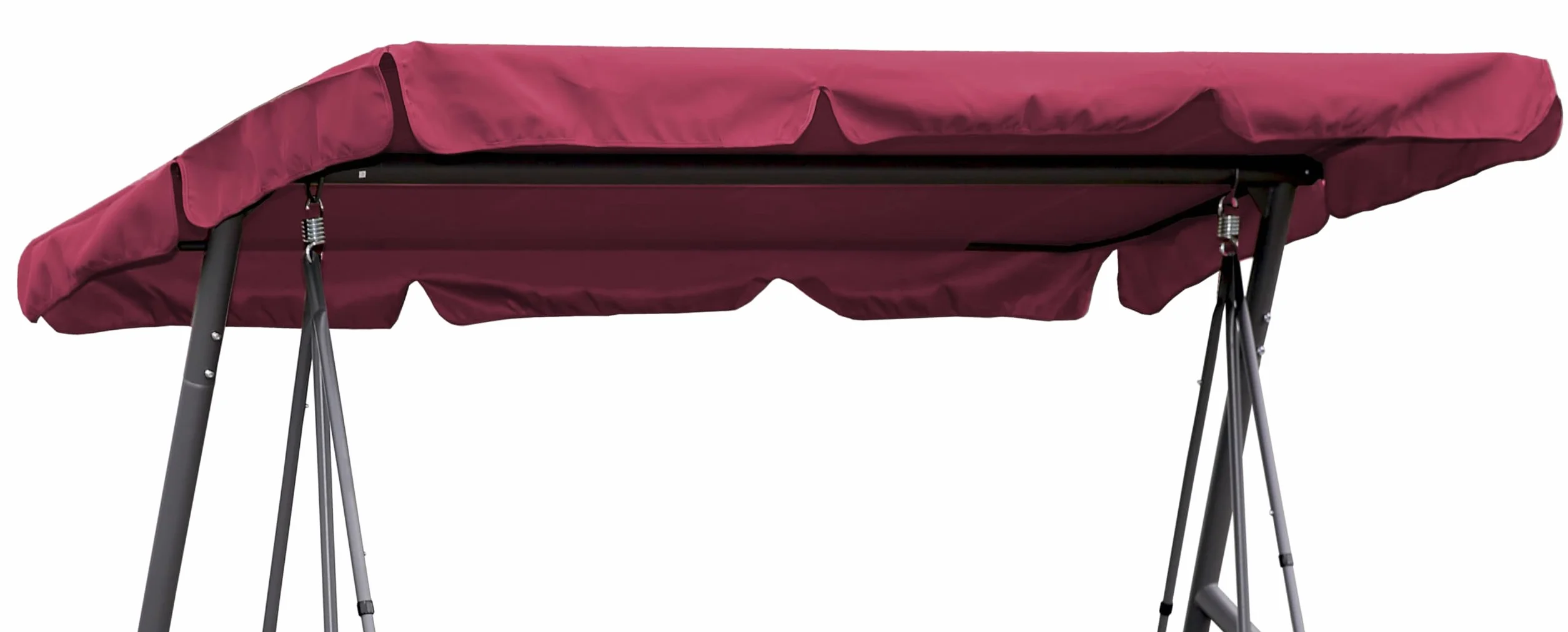 QUICK STAR Toit de Balancelle 210 x 145 cm Bordeaux Impermeable UV 50 Universelle 3 Places