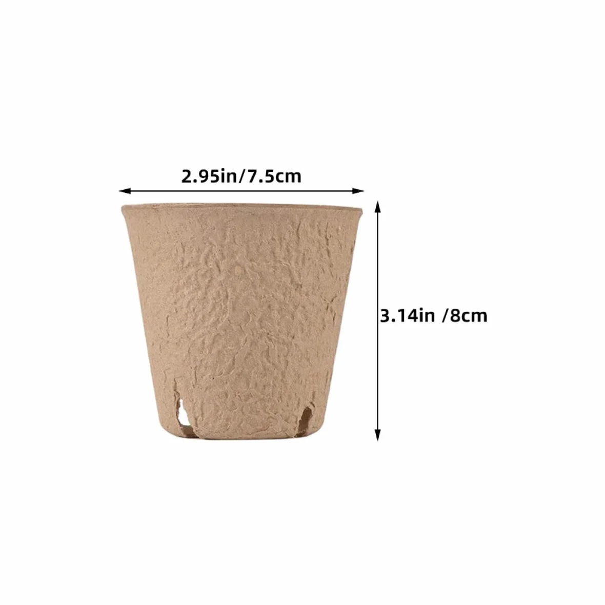 BESPORTBLE 20 pièces Pots De Germination pour Plantes Godets De Jardinage avec Drainage