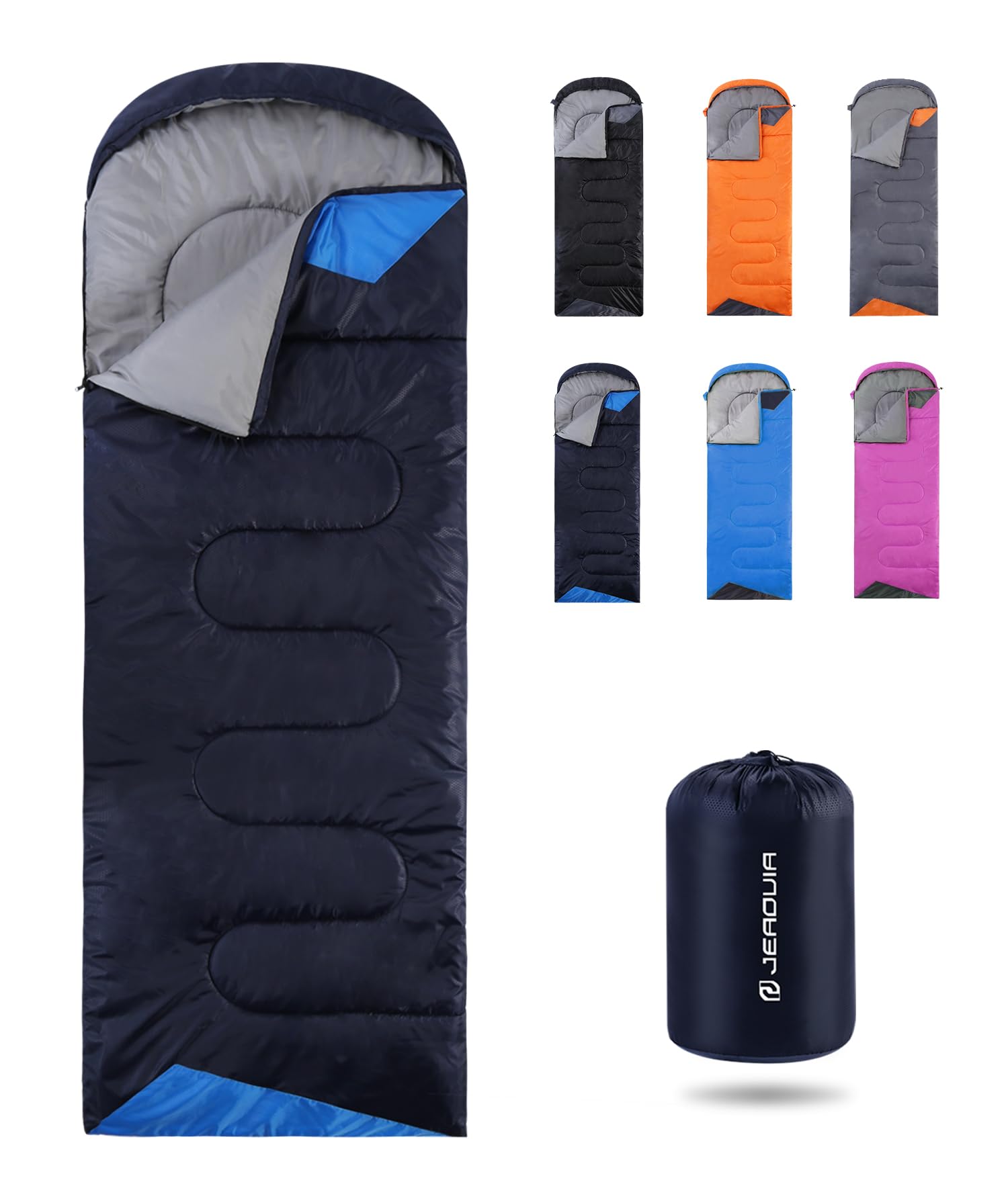 Lightweight All-Season Sleeping Bag with Compression Sack