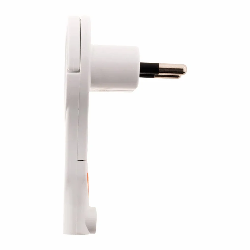 Zenitech Fiche mâle 2P 6A extraplate blanc