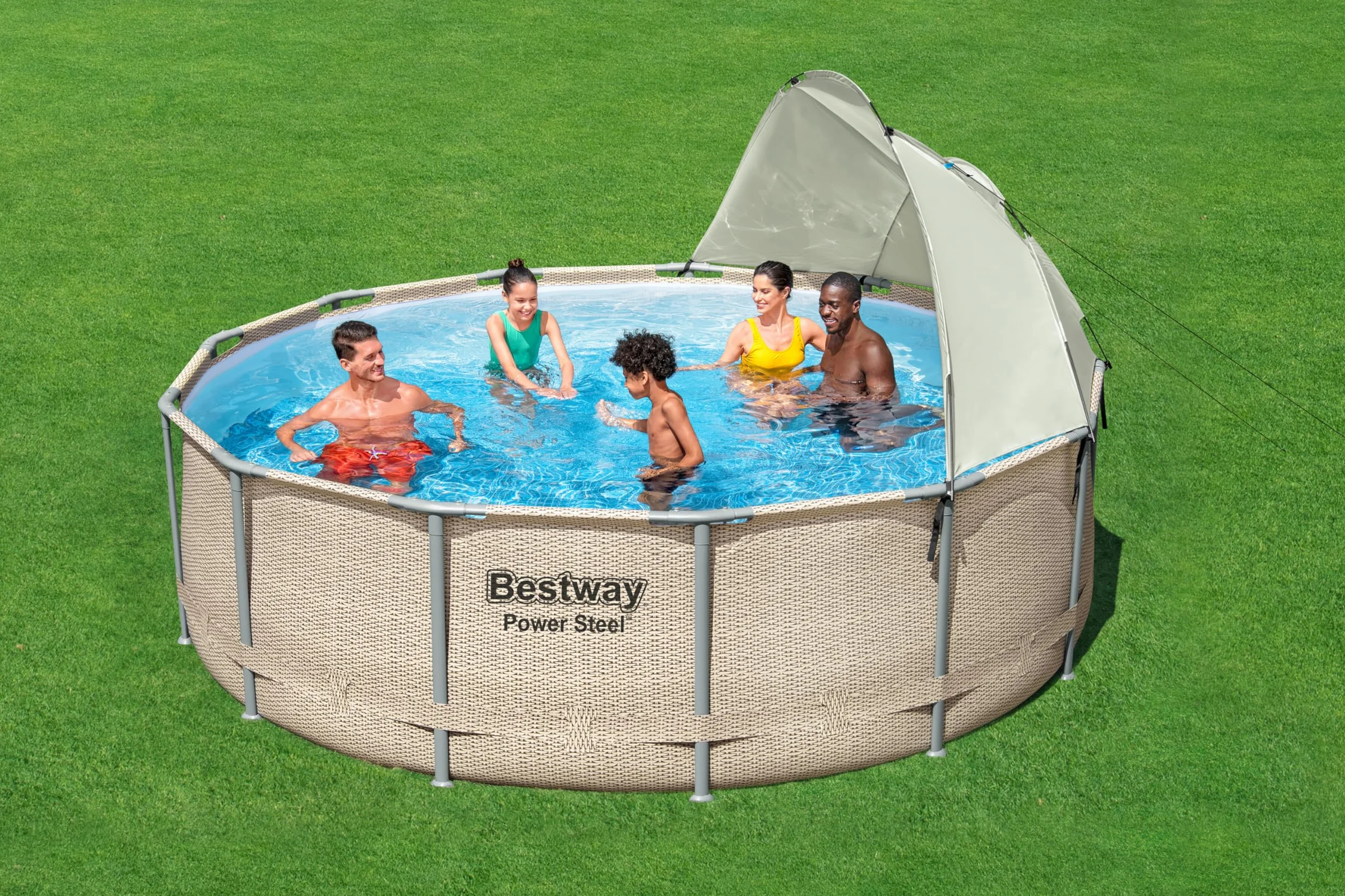 Auvent pour piscines tubulaires rondes 3,05-5,49m diamètre