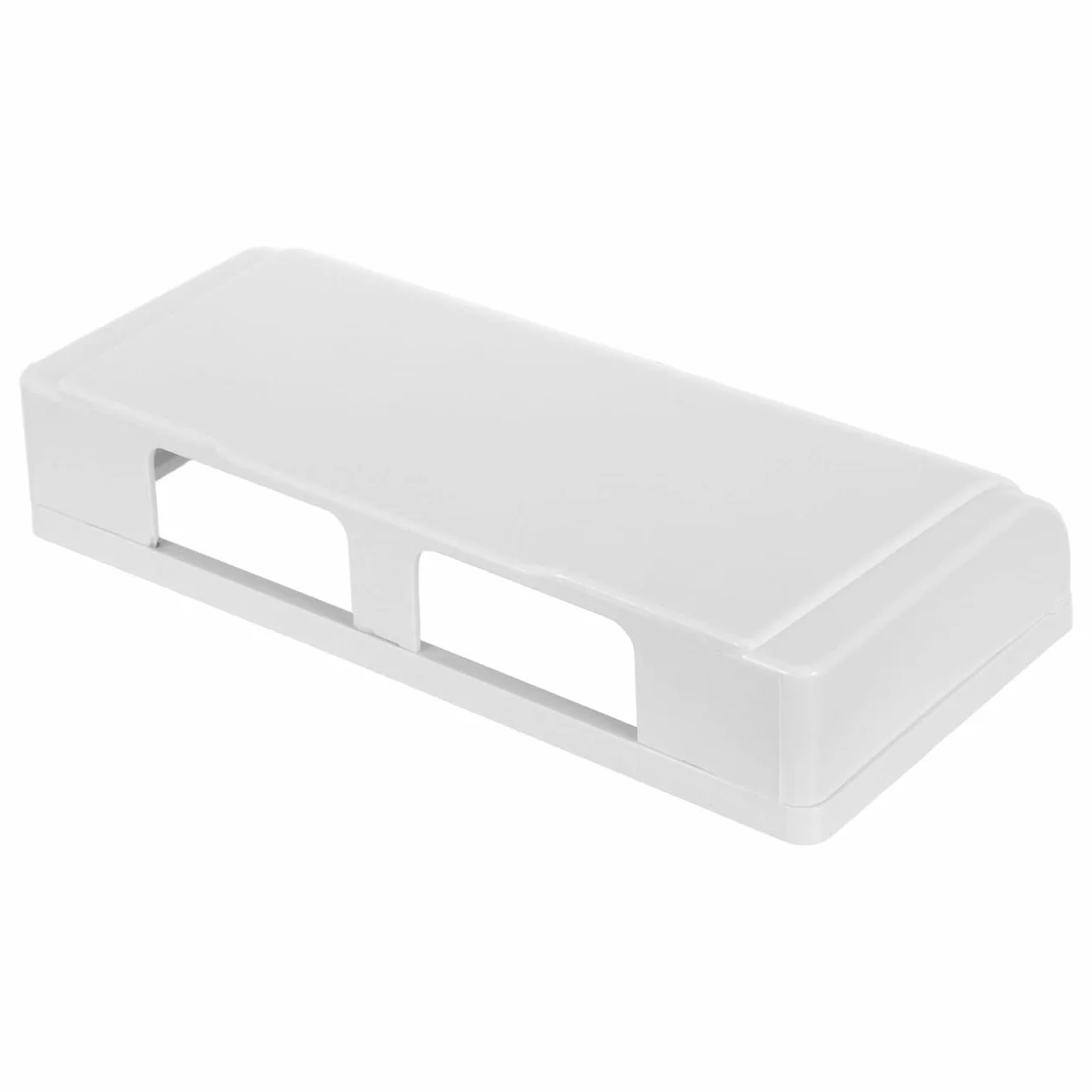 Cache-Prise Adhésif Étanche pour 4 Prises Murales Blanc Boîtier de Protection Anti-Éclaboussures pour Salle de Bain Cuisine Installation sans Perçage Compatible Multiprises