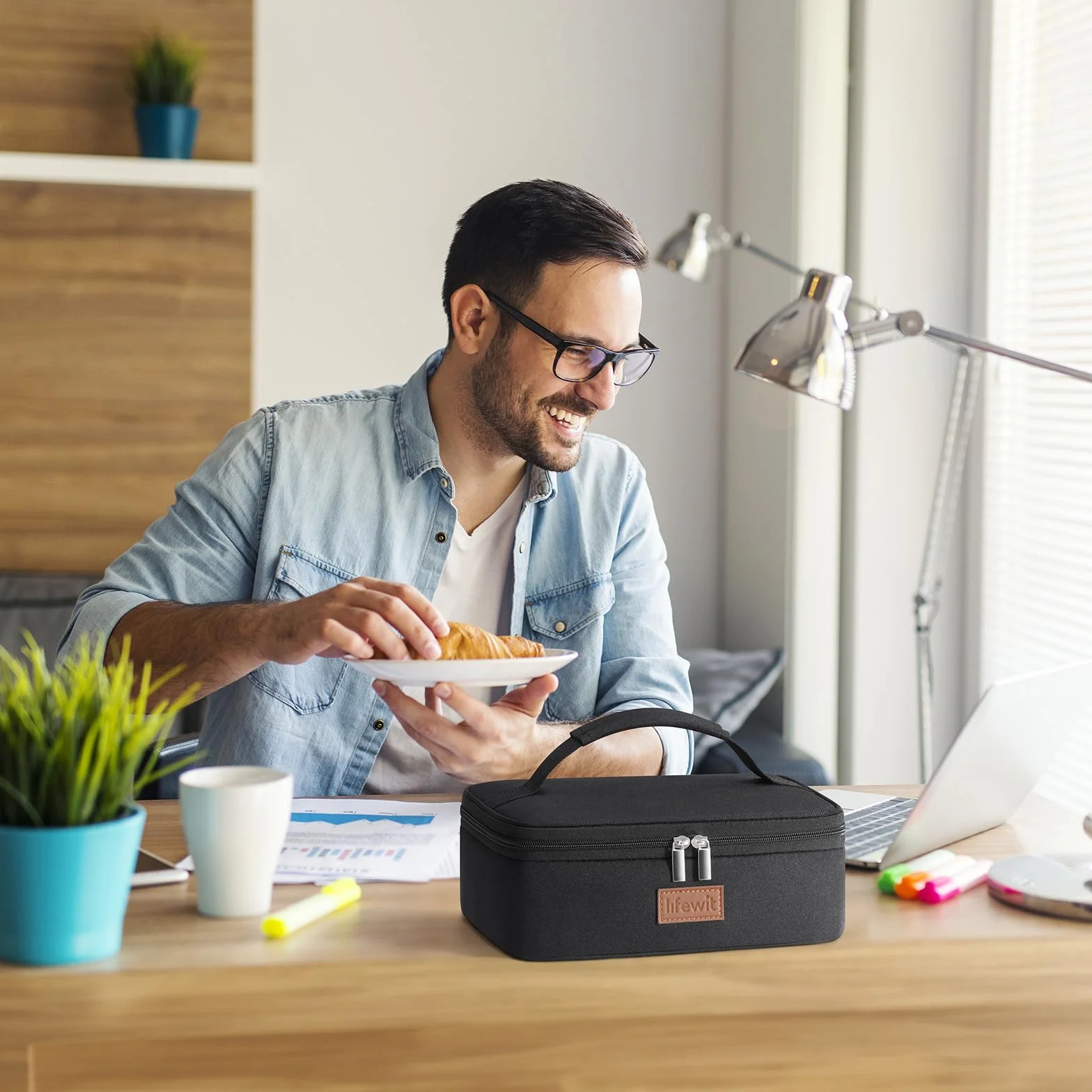 Lifewit Sac Isotherme Repas Thermique Lunch Box 4L Noir