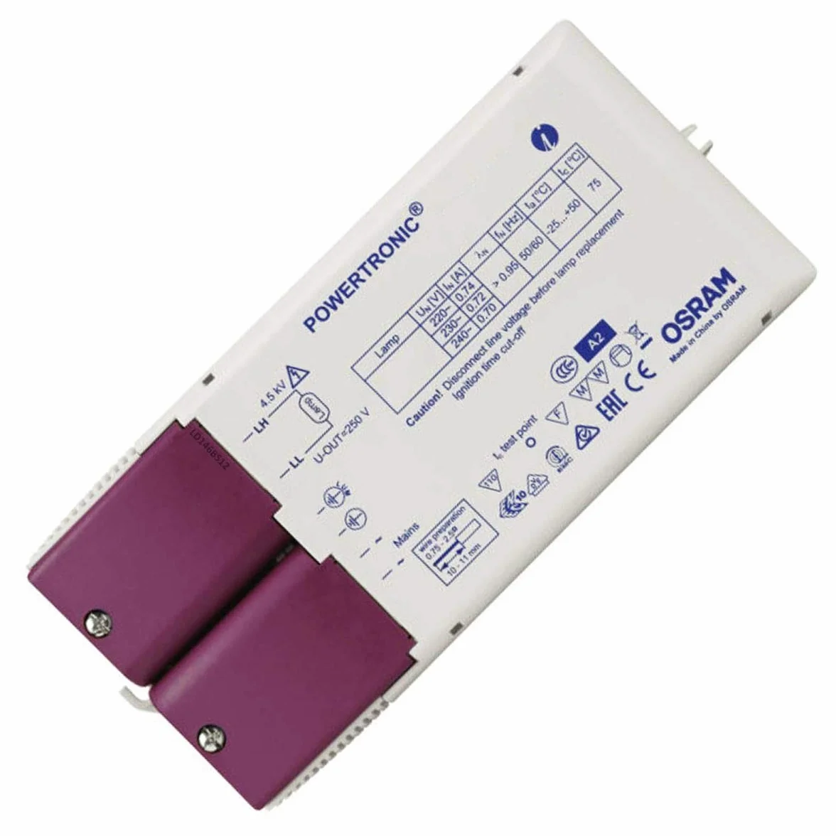 Osram PTi EVG Ballast pour 70 W CDM HCI HQI HID Powertronic Intelligent 70 W