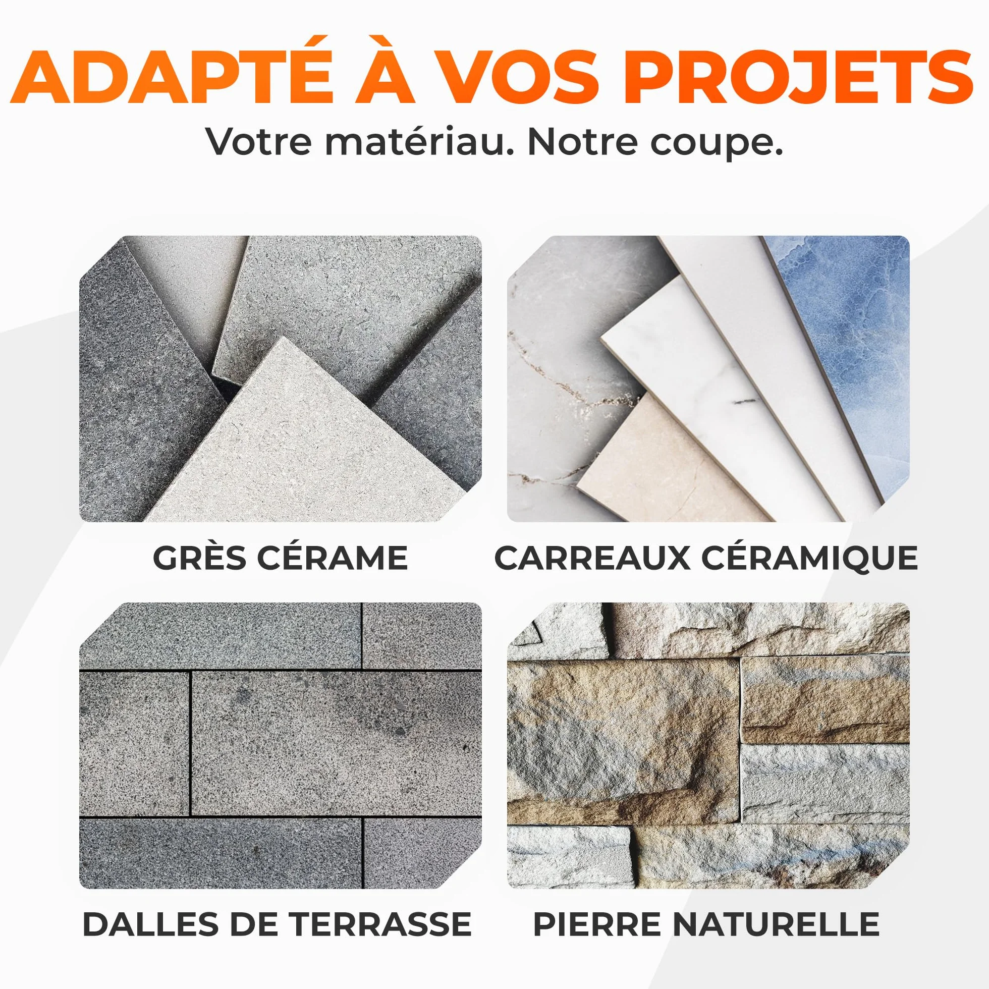 BAUBECK Disque Diamant 125 x 22,23 mm pour Carrelage, Céramique, Marbre et Pierre Naturelle – Coupe Professionnelle Haute Précision