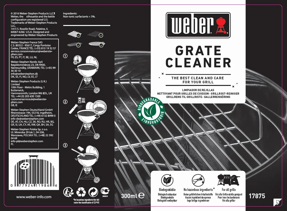 Weber Nettoyant pour grilles barbecue 300 ml