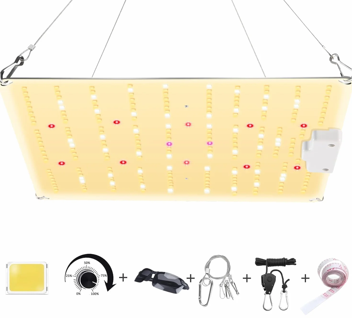 Lampe LED Horticole 800W Spectre Complet avec Gradation pour Plantes d'Intérieur Hydroponic