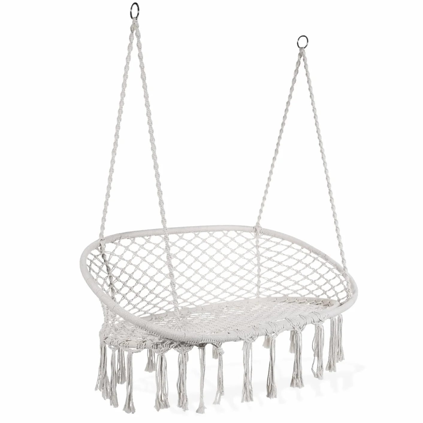 Banc Suspendu Bohème Macramé Balancelle 2 Places