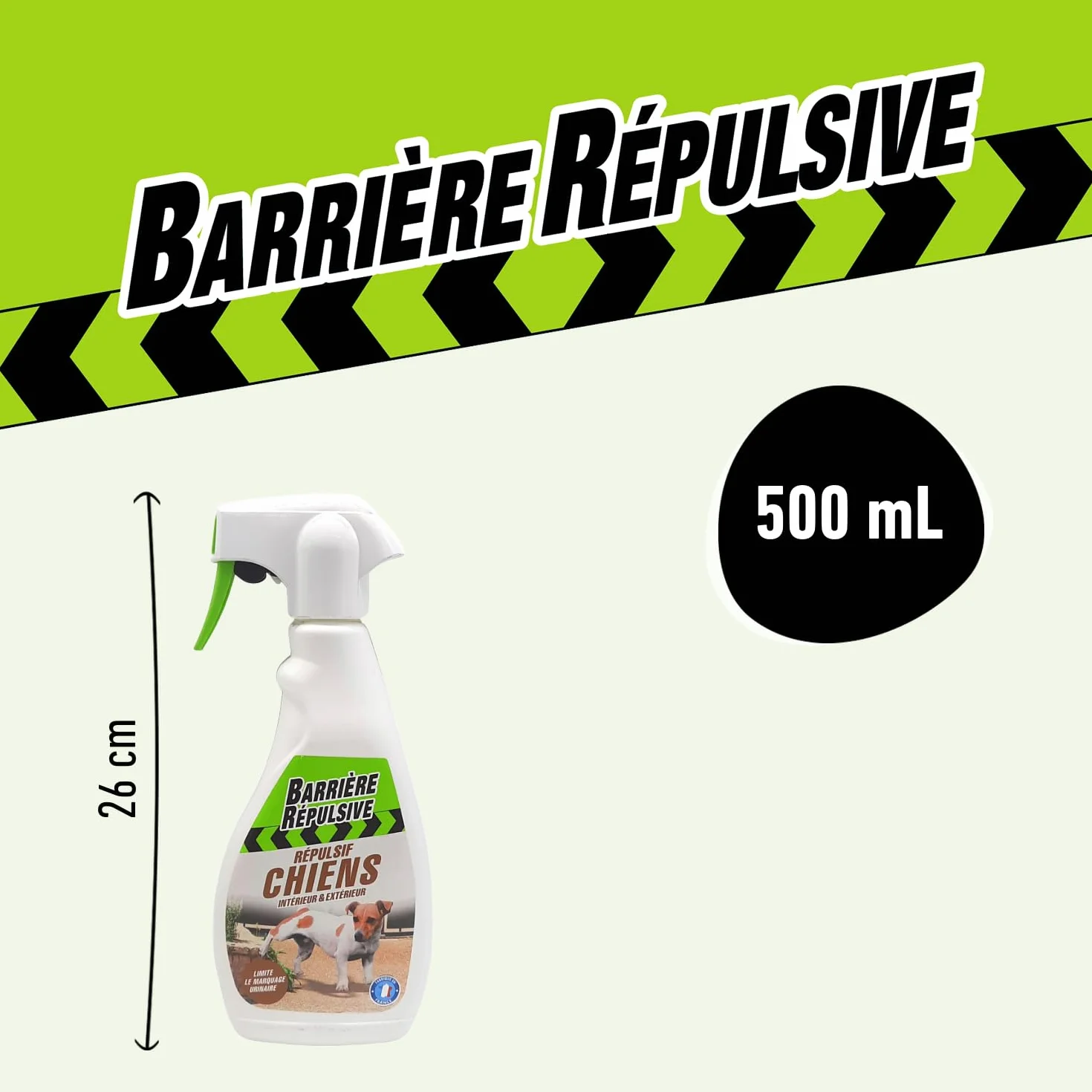 Répulsif Chiens Intérieur Extérieur 500 mL