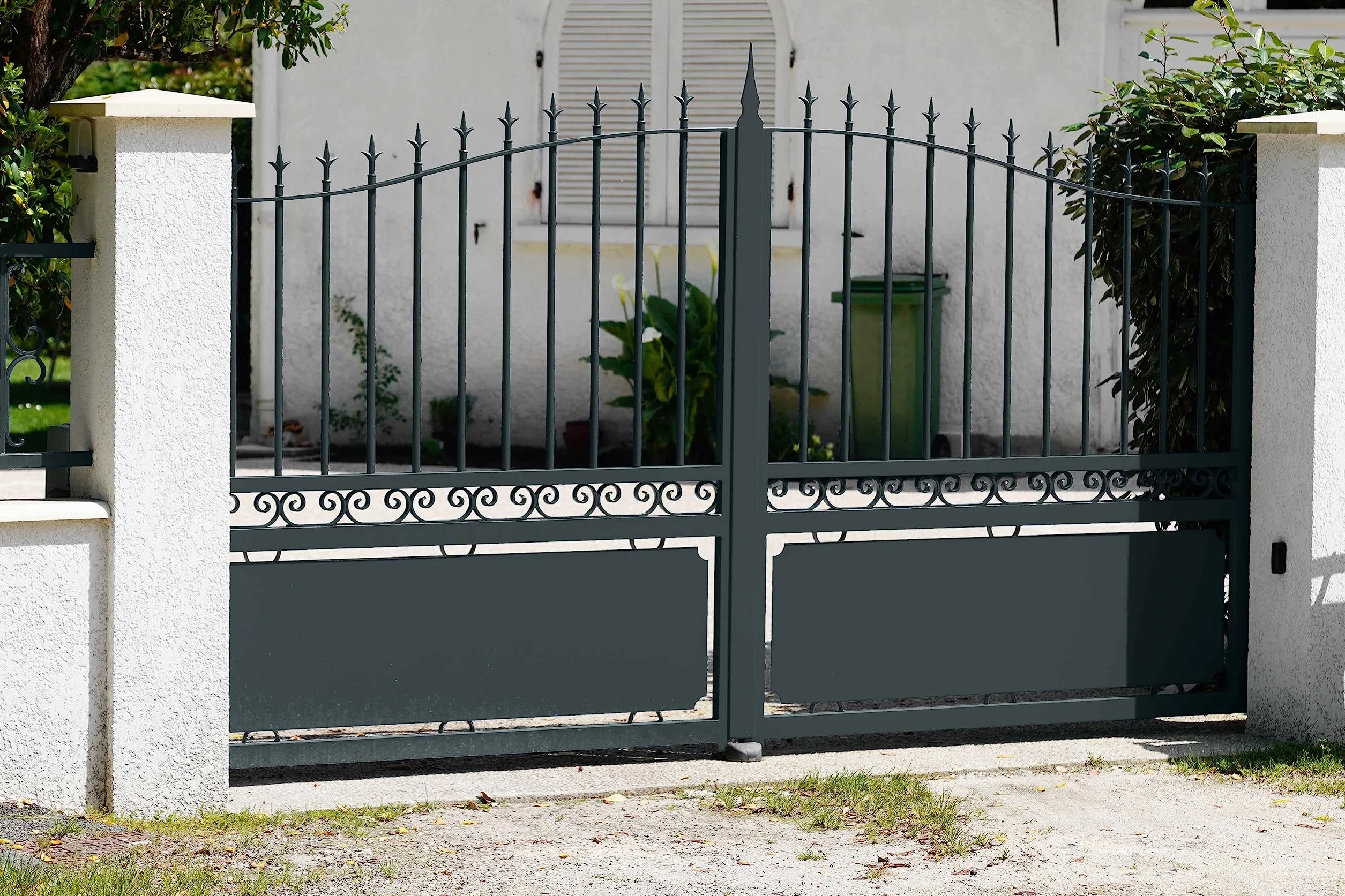 Tollens - Peinture extérieure fer 2 en 1 - Ultra Résistante - Protection antirouille - Laque Riche en Résine - Sans Sous-Couche - Entretien Facile - Brillant - Gris Anthracite - 2L = 32m2