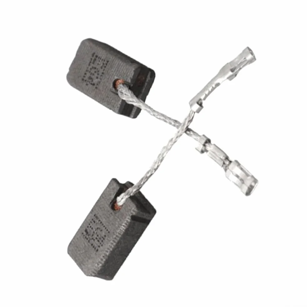 Lot de 2 balais de charbon pour Bosch 1607000V37, 6 x 10 x 16 mm E64 pour meuleuse d'angle GWS 12-125 AG50-11VSPD AG40-85P avec fil et ressorts