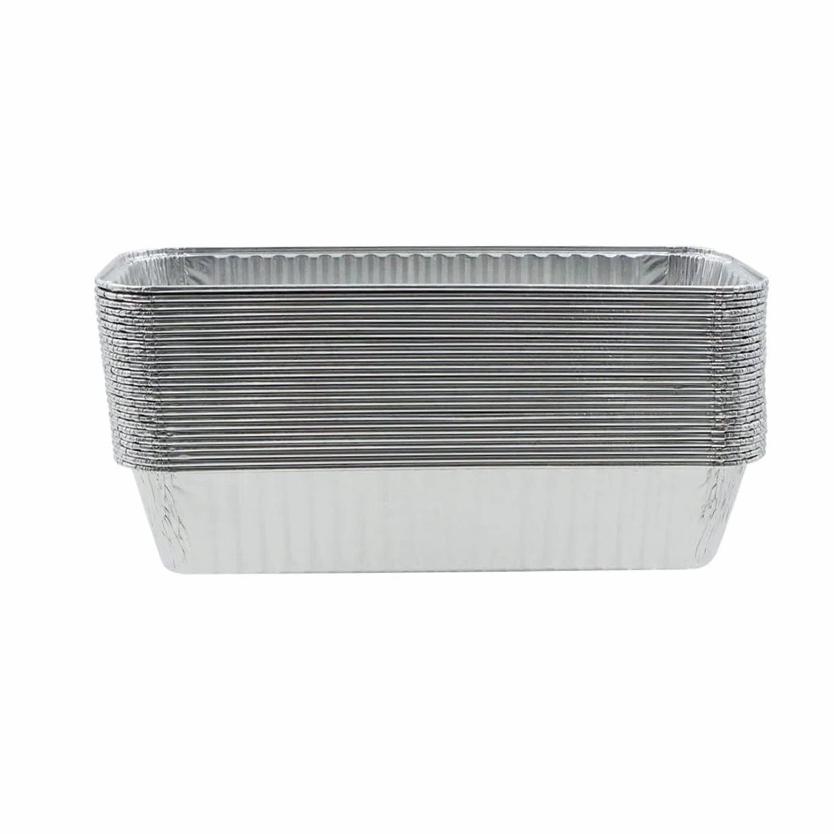 Barquettes Aluminium Barbecue Lot de 25 21,5 x 7,8 x 4,3 cm Ramequins Aluminium pour Cuisine