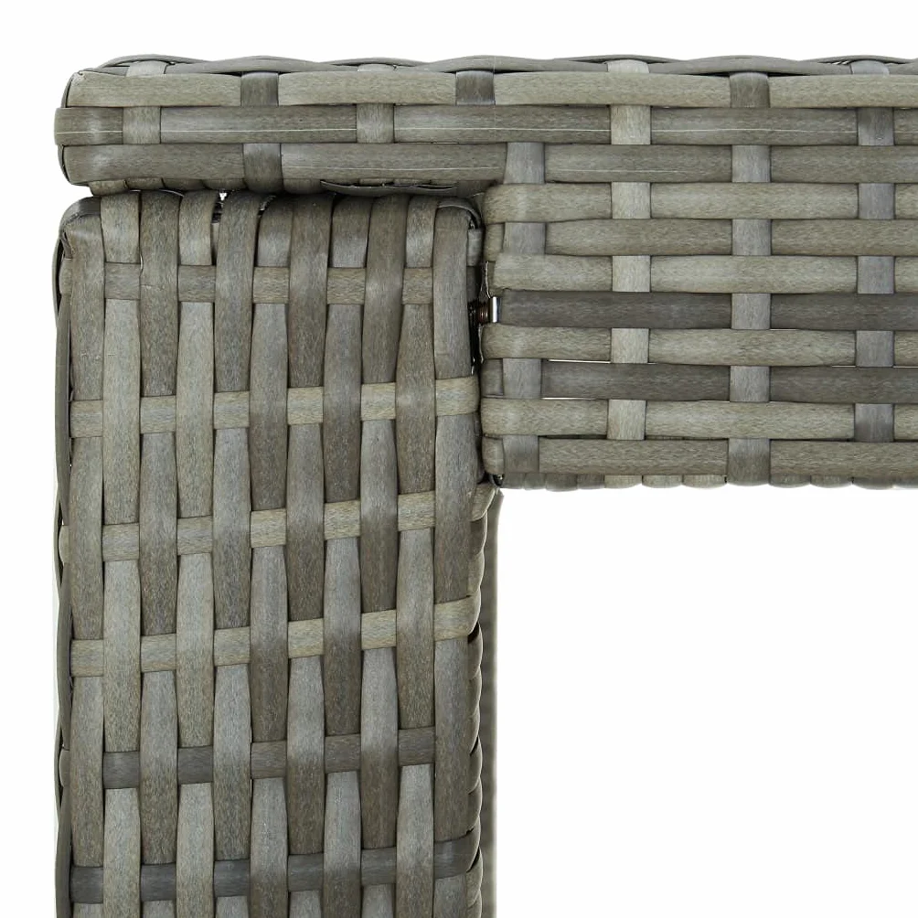 Table de Bar de Jardin Résine tressée 100x60,5x110,5 cm Gris