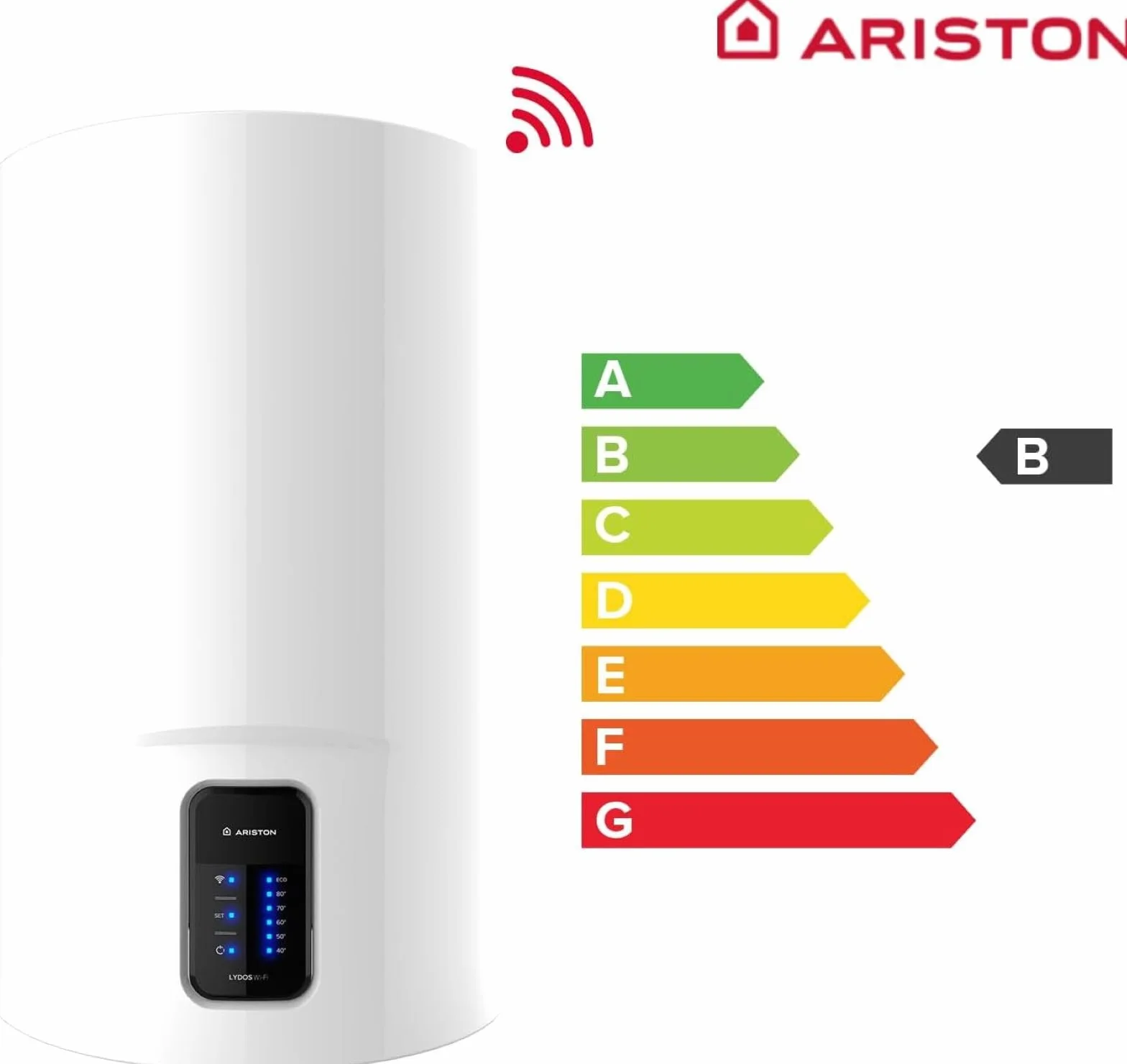 Ariston Lydos WIFI Chauffe-eau électrique 80 L