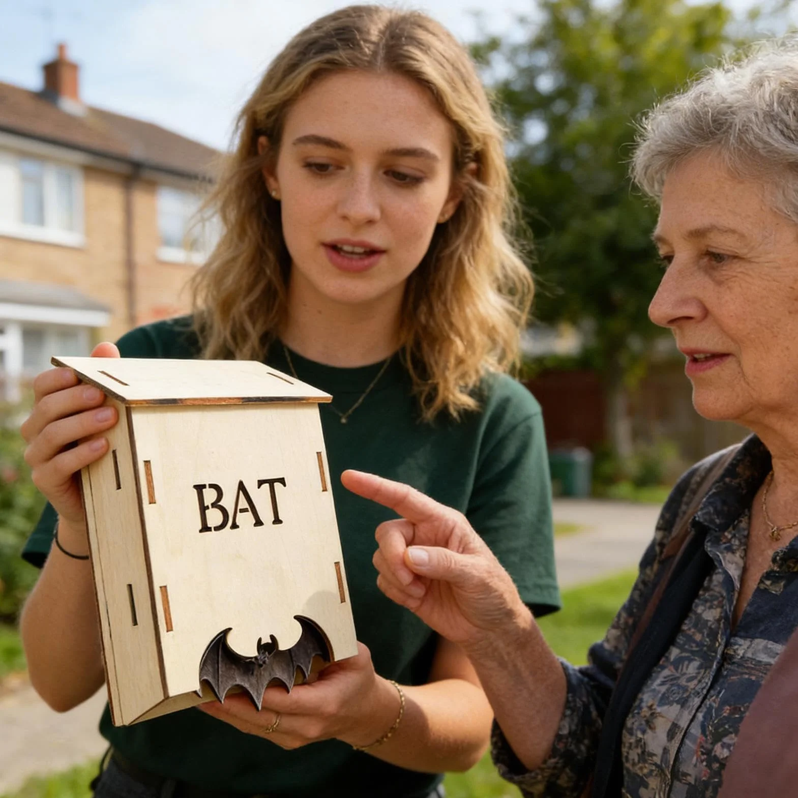 Abri en Bois pour Chauves-Souris Gîte d'Extérieur pour Jardin