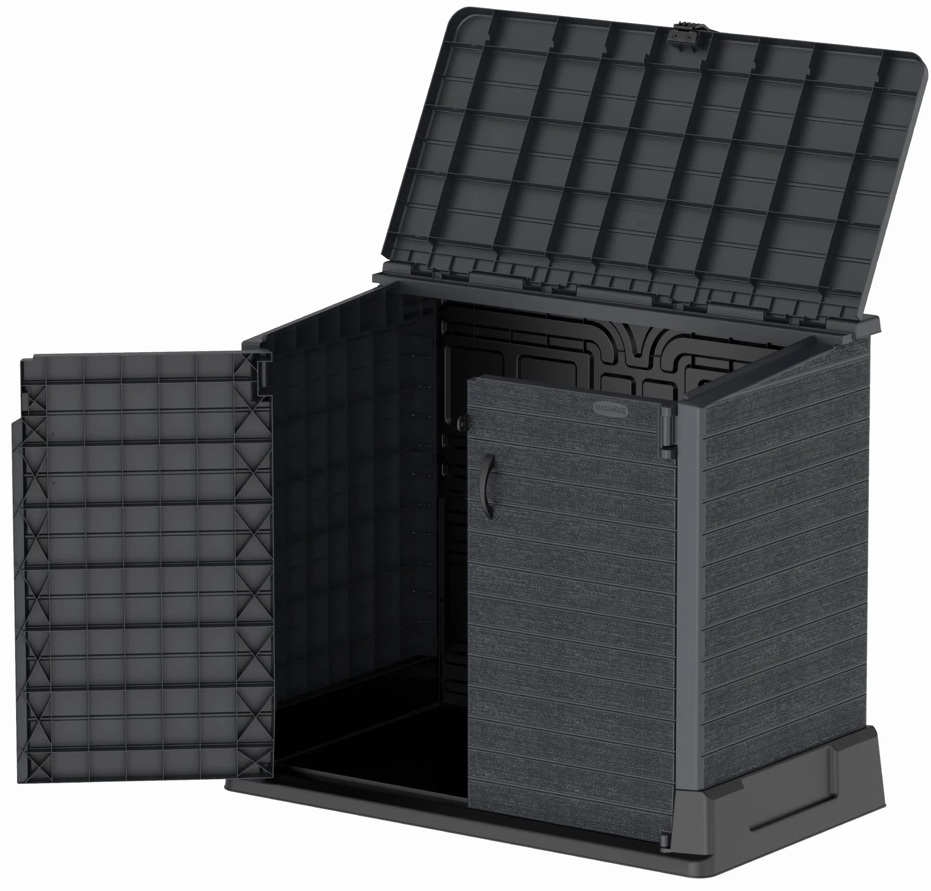 Duramax StoreAway 850L Plastic Garden Shed Outdoor Storage 130x74x110 cm Dark Grey