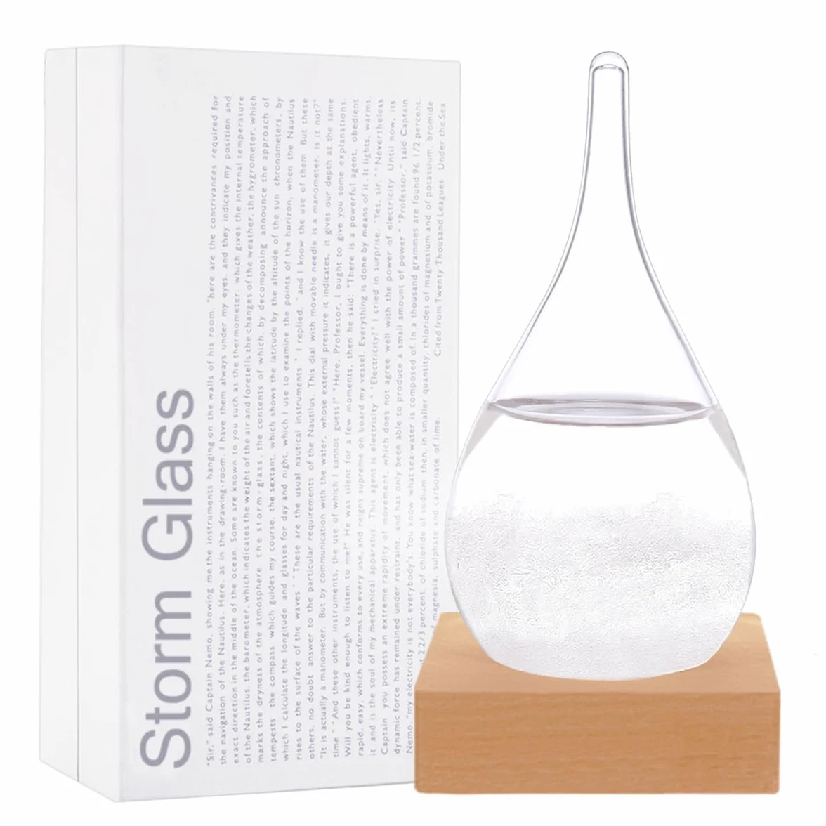 Storm Glass Verre tempête Stations météorologiques Prédicteur météo Style Nordique