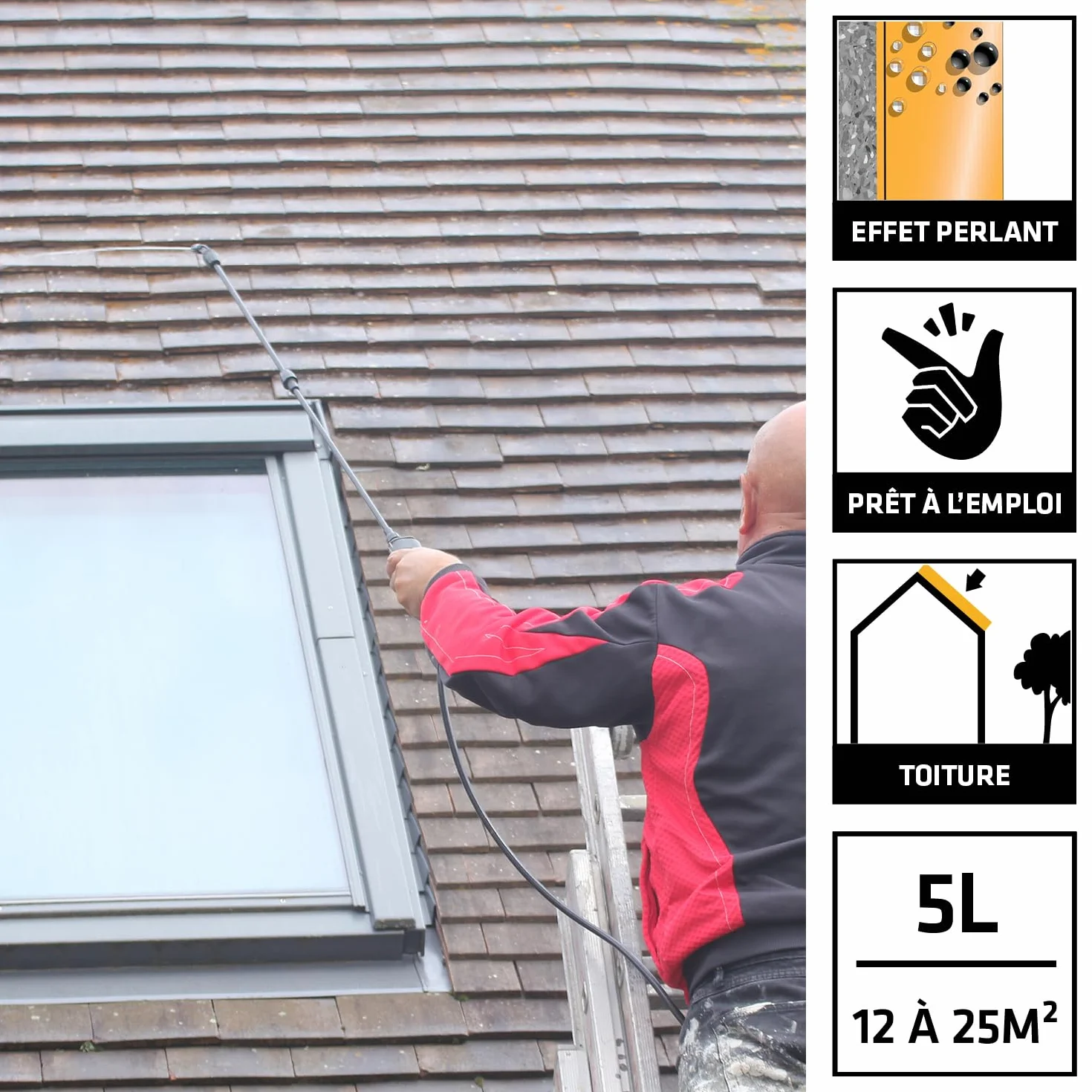 SIKA - Protecteur Toiture - Imperméabilisant hydrofuge - Sikagard 223 - Protection longue durée - Extérieur - 5L=environ 20m² Incolore