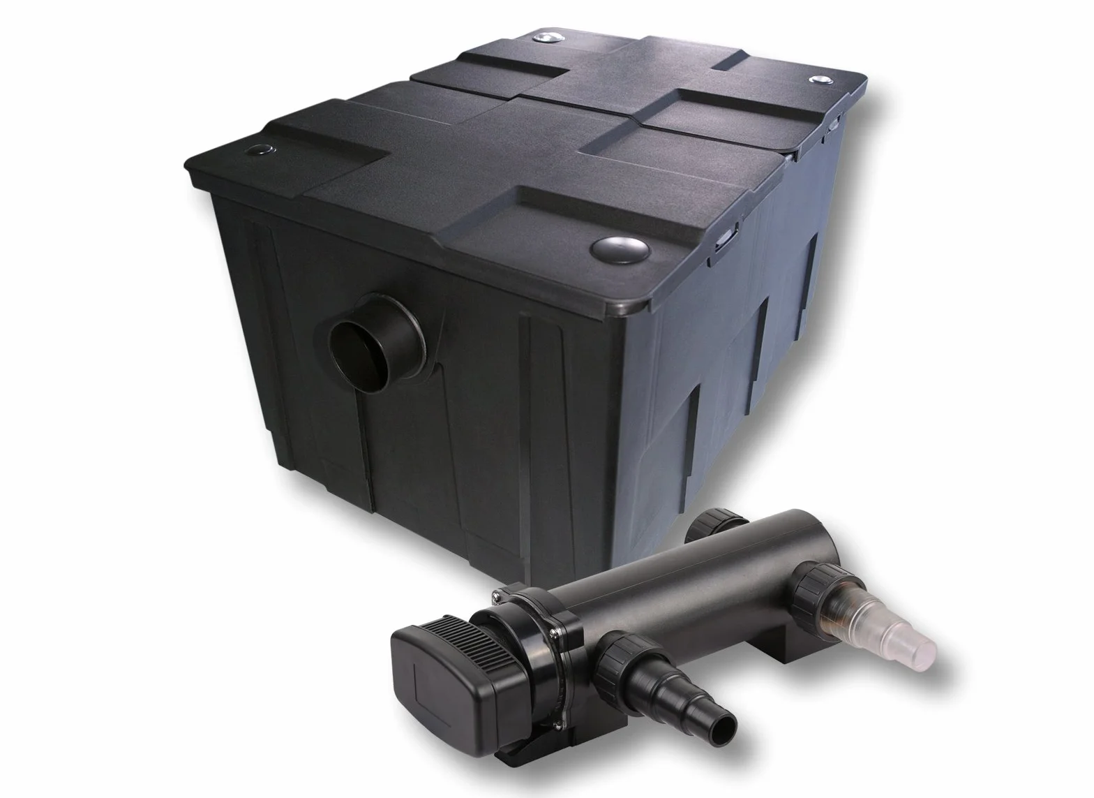 SunSun CBF-550 CUV-318 Filtre de bassin biologique 60000 L Lampe UV UVC Clarificateur 18 Watt
