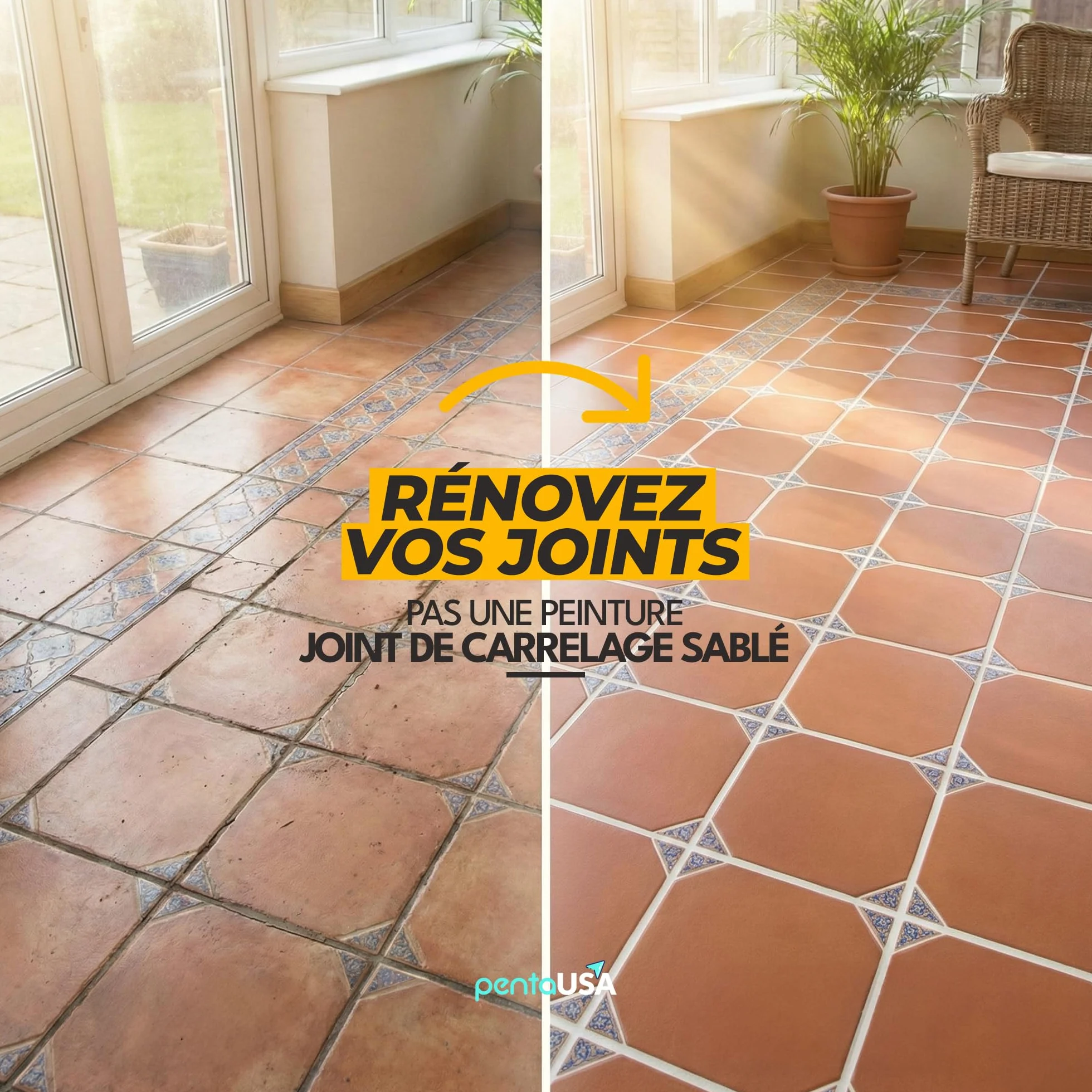 Joint Carrelage - Colle Carrelage, Joint Salle de Bain, Remplissage Répare et Renouvelle, Mortier à Joints - Avec Spatule (250g - Blanc)
