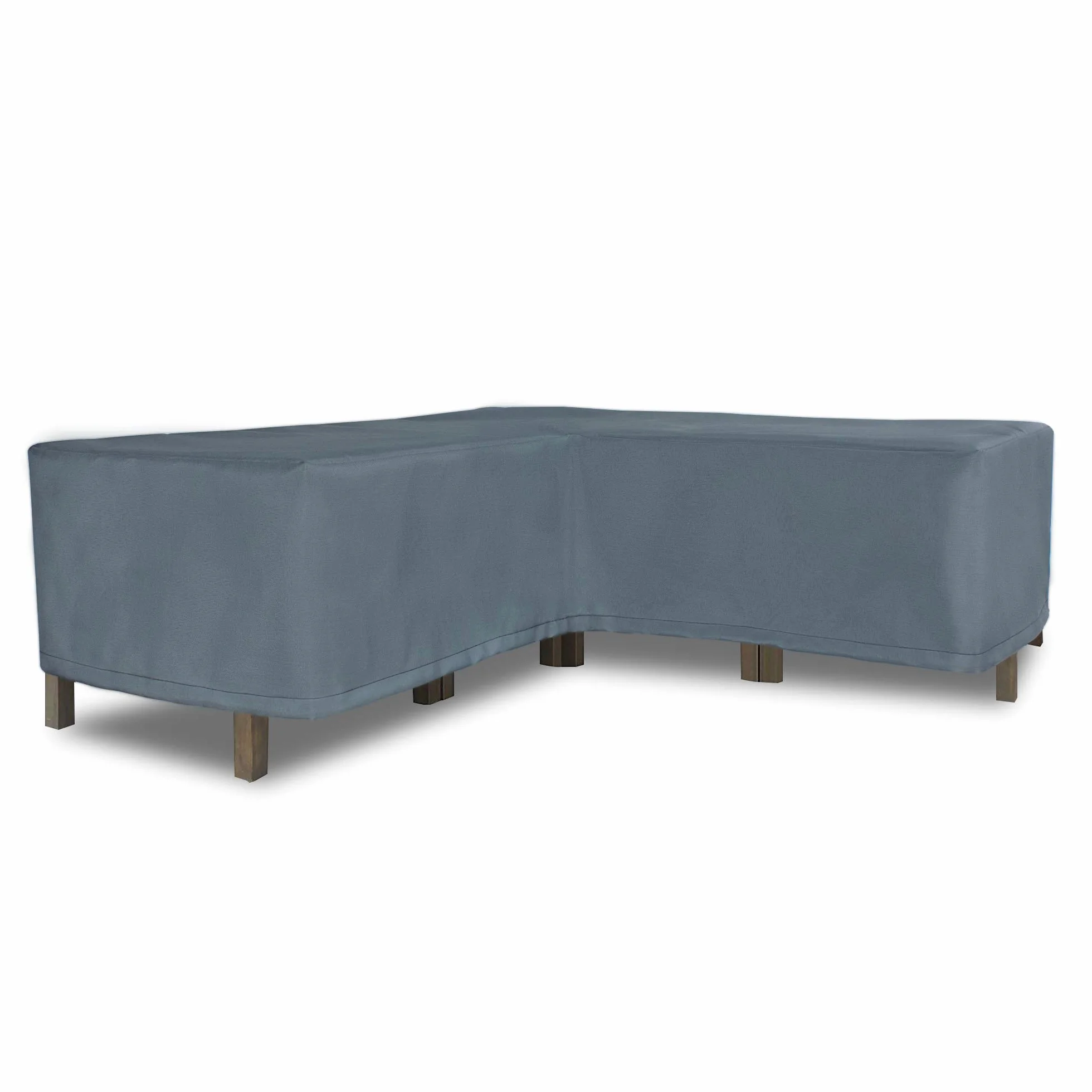 Housse de Protection Canapé d'angle Imperméable TPU Gris 255x255x100x70 cm
