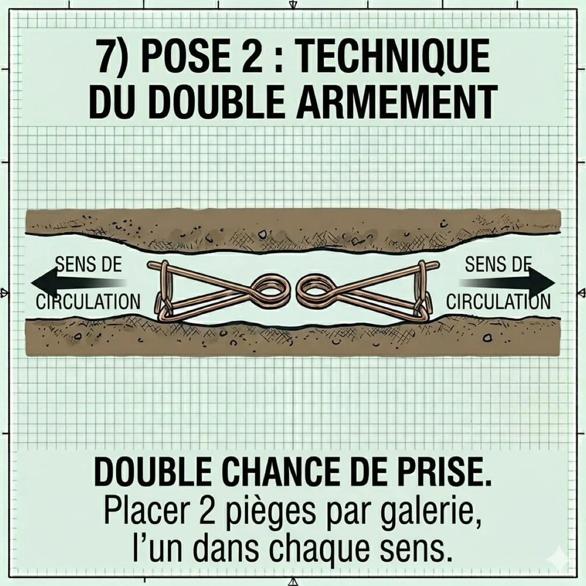 Pièges à Taupe Putange Traditionnel Acier cuivré Lot de 10
