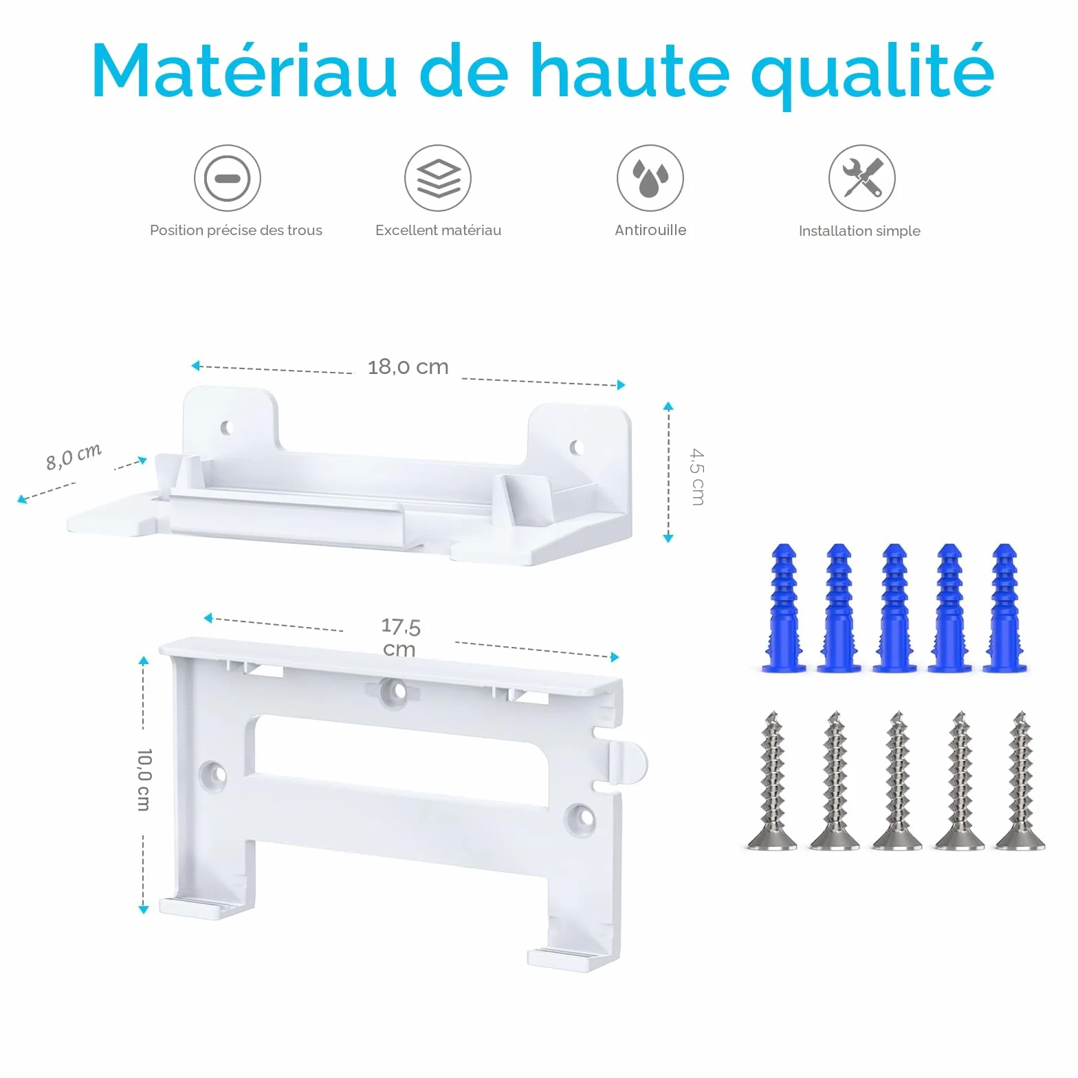Support Mural Starling V3 pour Routeur Starlink 4X, Kit de Montage d'Alimentation Starlink Standard 4/4X/Gen 3 Hautes Performances