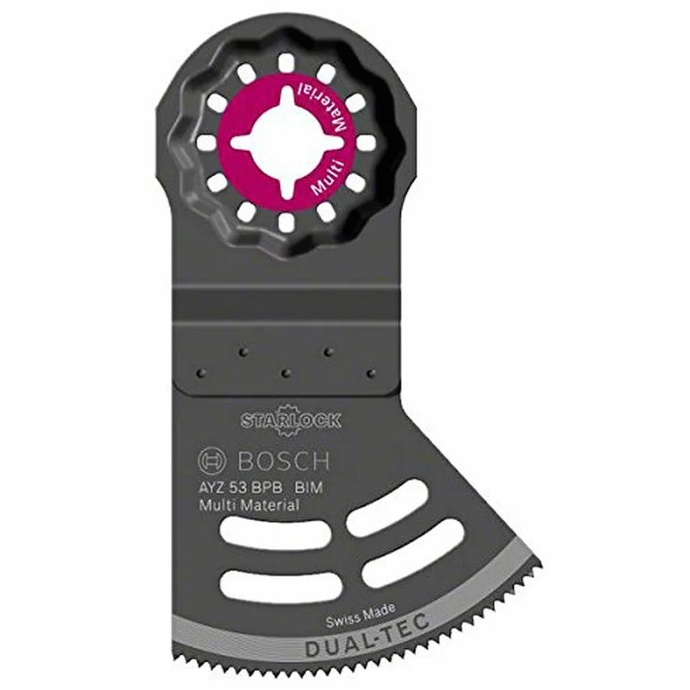 Bosch Accessories 2609256F07 Accessoires Starlock Lame Dual-Tec Cloisons sèches Ayz 53 bpb, Noir