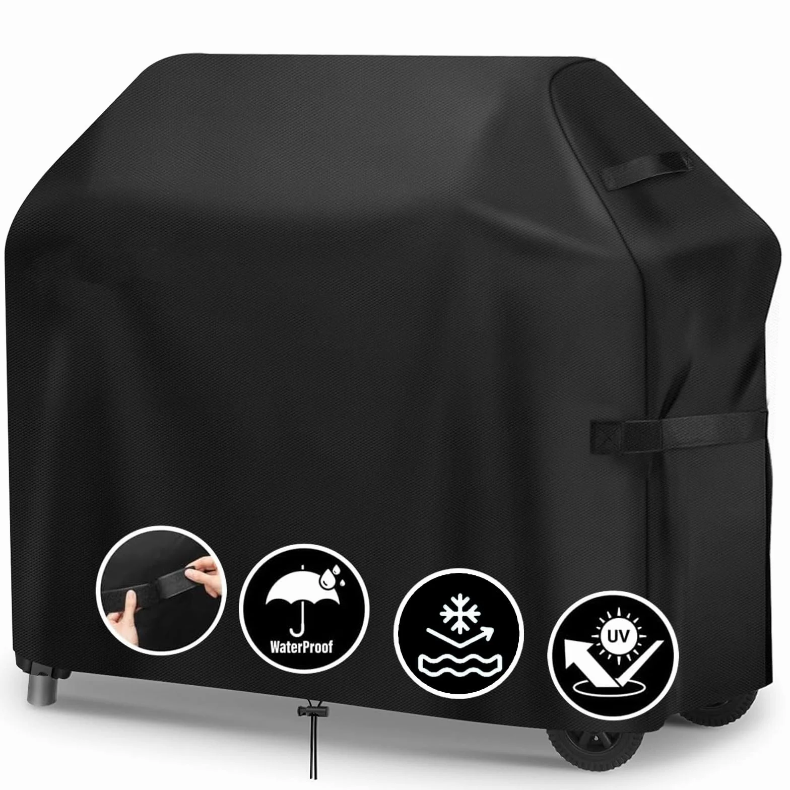 Housse de Protection pour Barbecue Imperméable 420D Oxford 132 x 66 x 109 cm