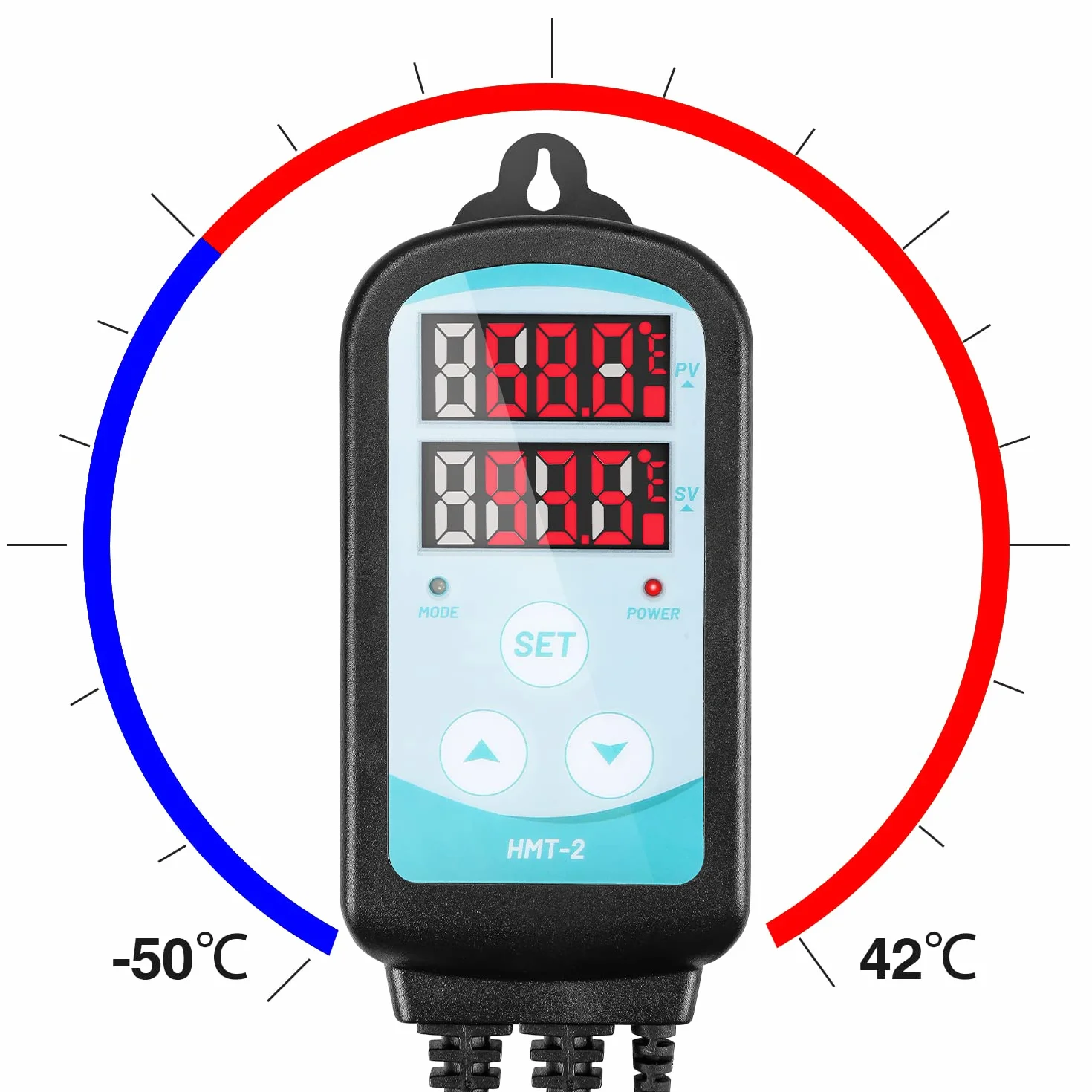 Sonnewelt Chauffage de serre 2000W thermostat IPX4 anti-éclaboussures
