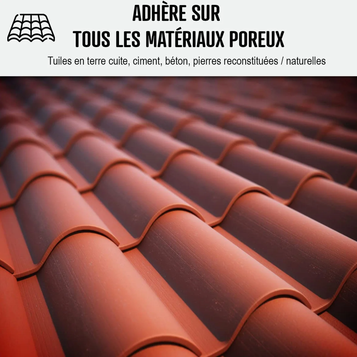 Hydrofuge Toiture, imperméabilisant tuiles incolore - IMPERTOITURE HYDRO - 5 L (jusqu'à 25 m²) - ARCANE INDUSTRIES