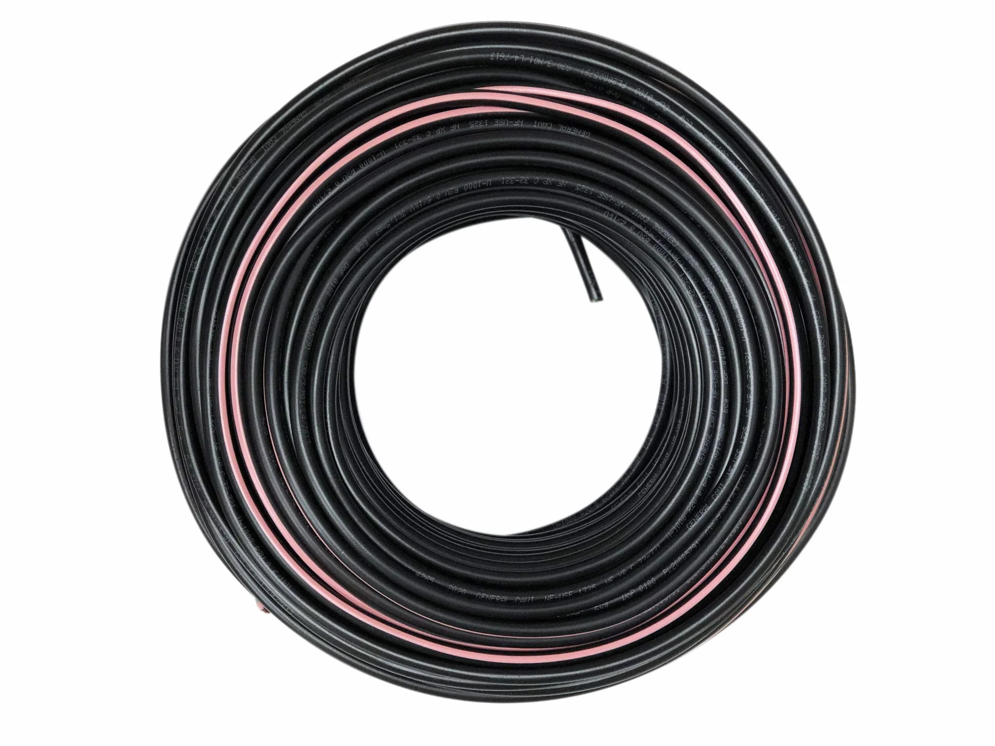 50 m de Câble électrique 3G1.5 / RO2V - utilisation intérieur/extérieur - rouleau/couronne de câble noir - longueur au choix 1m, 5m, 10m, 25m, 30m, 50m, 100m