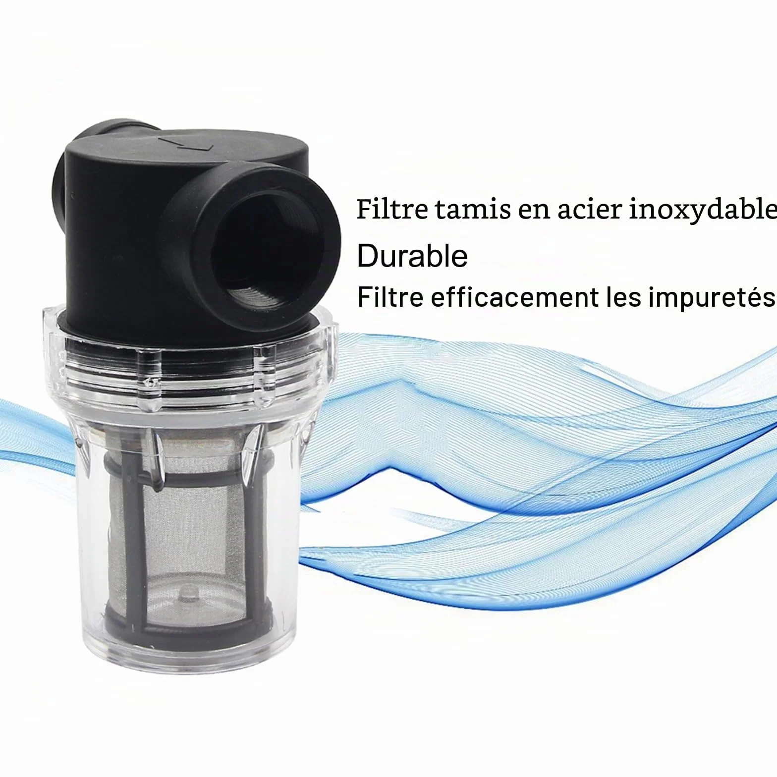 Filtre de Pipeline 1" Filtre pour Pompe à Eau Tamis Acier Inoxydable 100 mailles